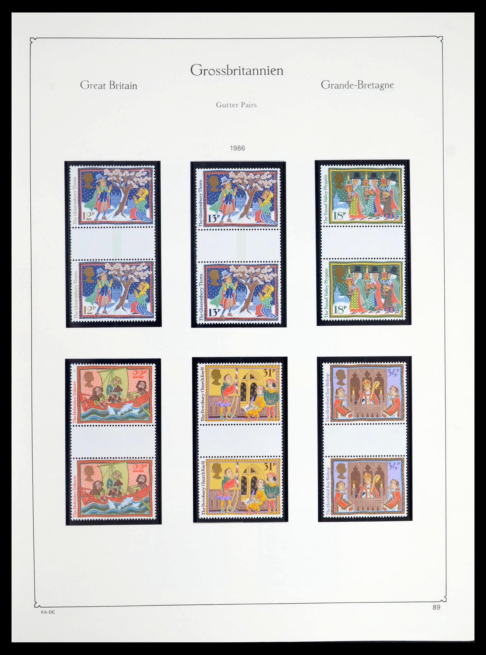 39274 0225 - Postzegelverzameling 39274 Engeland 1952-1992.
