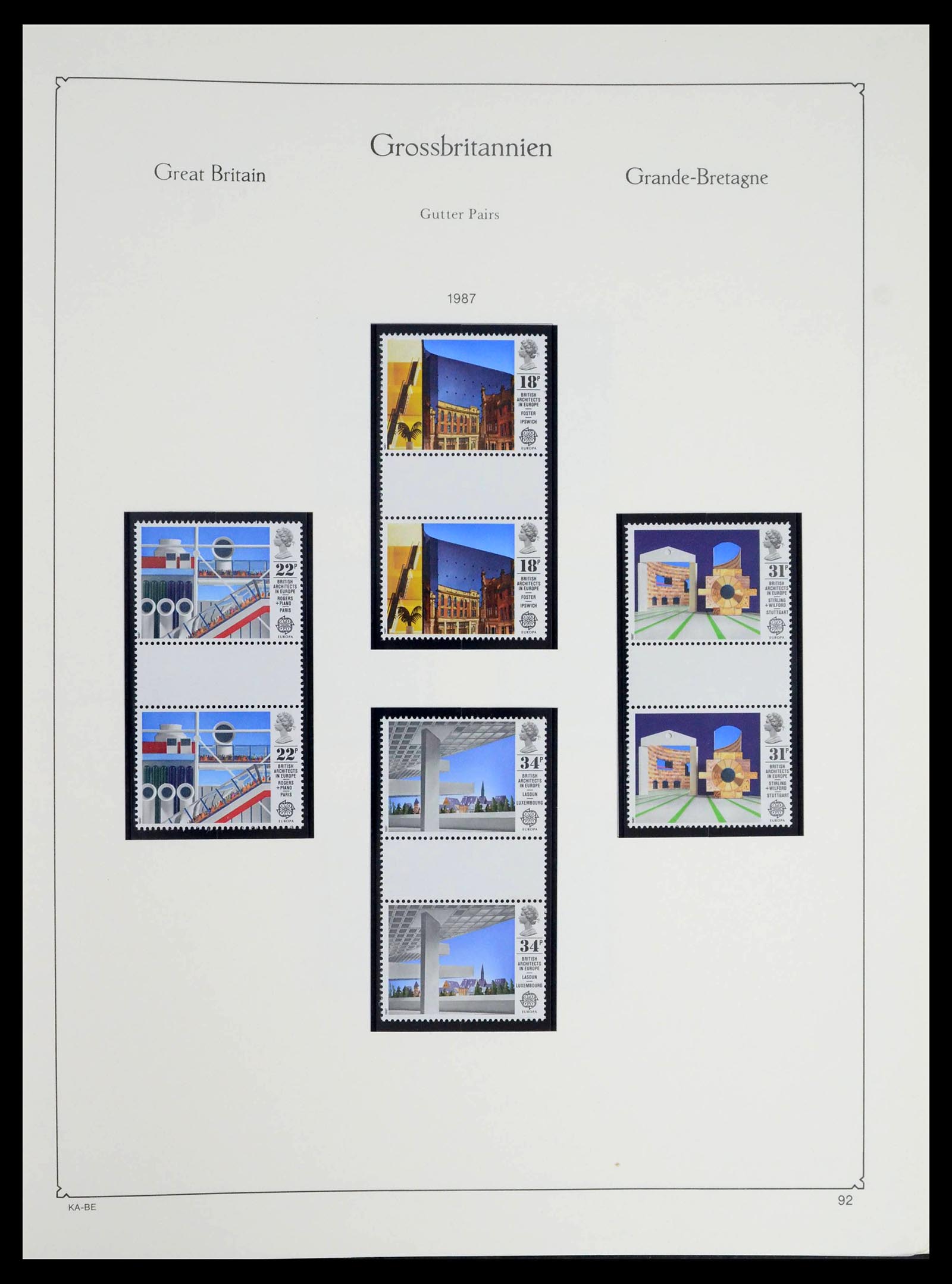 39274 0228 - Postzegelverzameling 39274 Engeland 1952-1992.