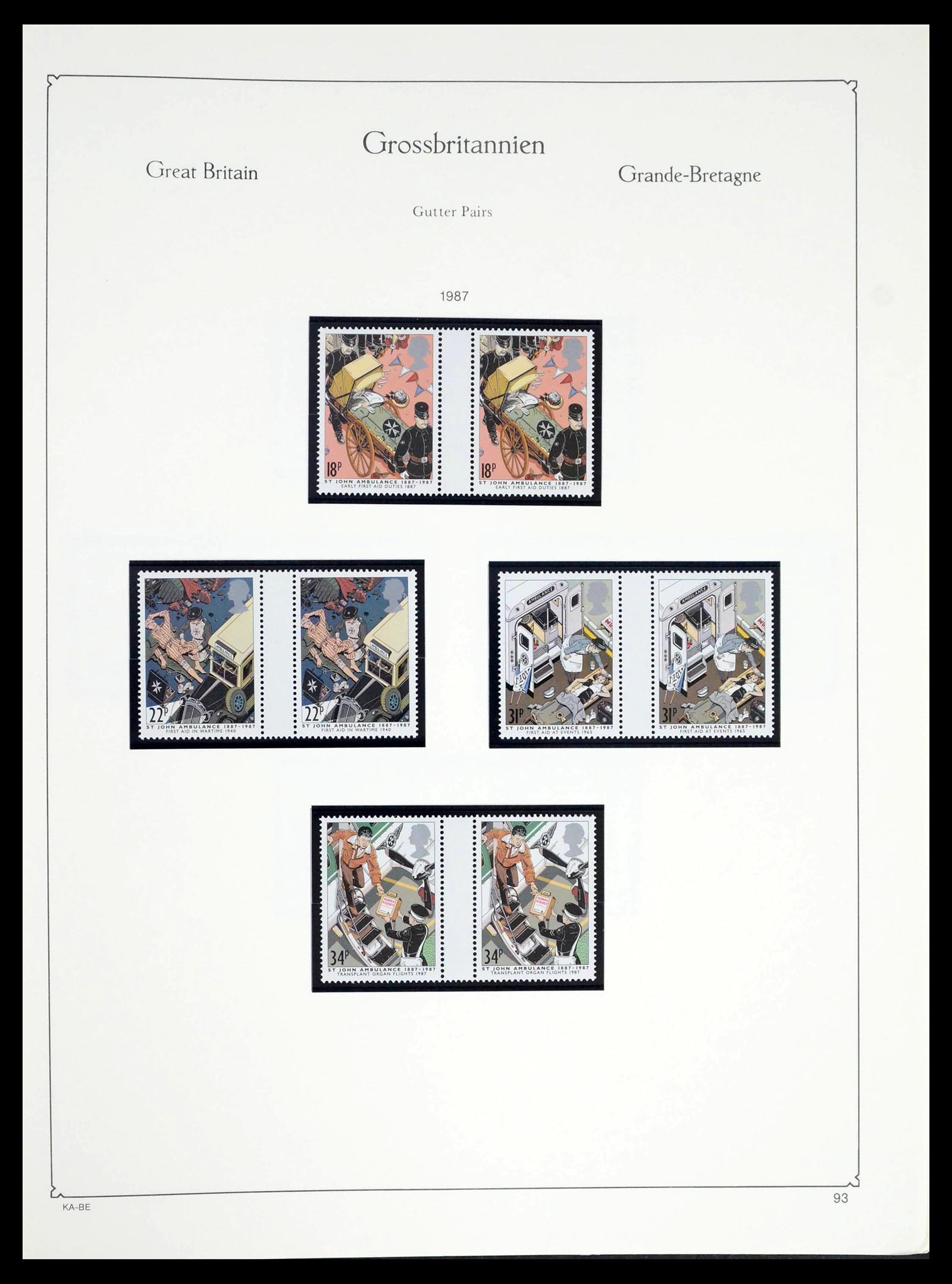 39274 0229 - Postzegelverzameling 39274 Engeland 1952-1992.