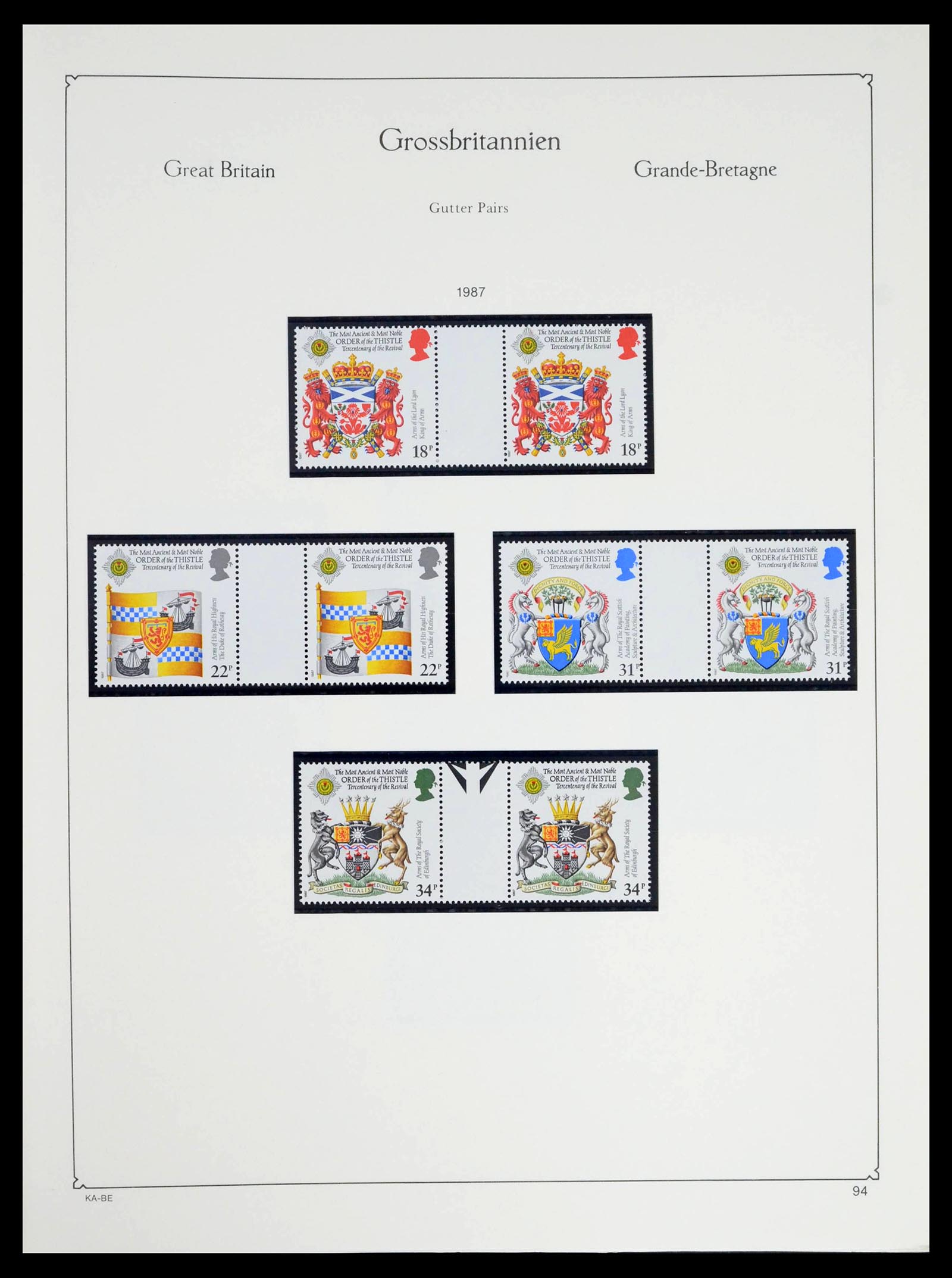 39274 0230 - Postzegelverzameling 39274 Engeland 1952-1992.