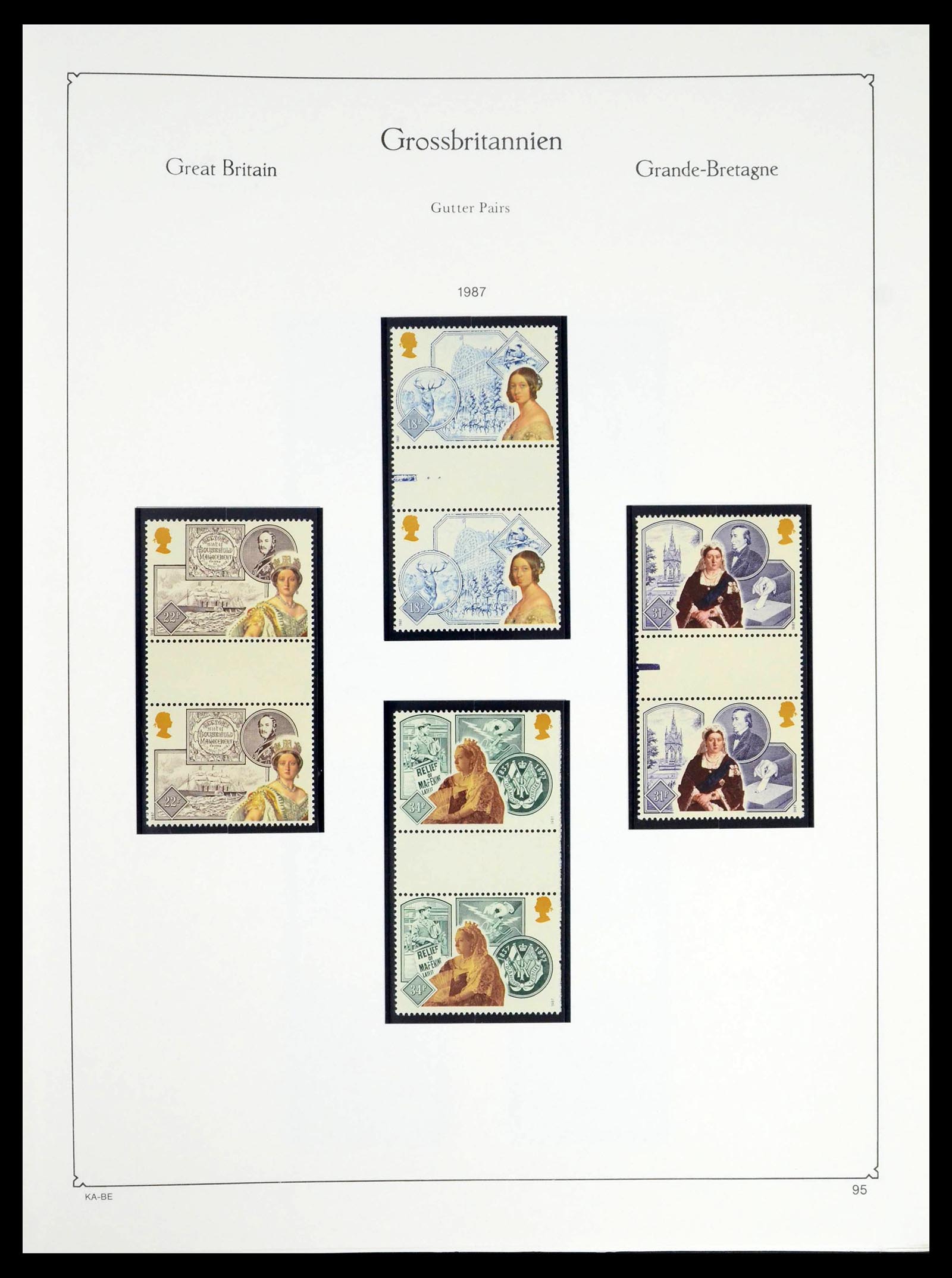39274 0231 - Postzegelverzameling 39274 Engeland 1952-1992.