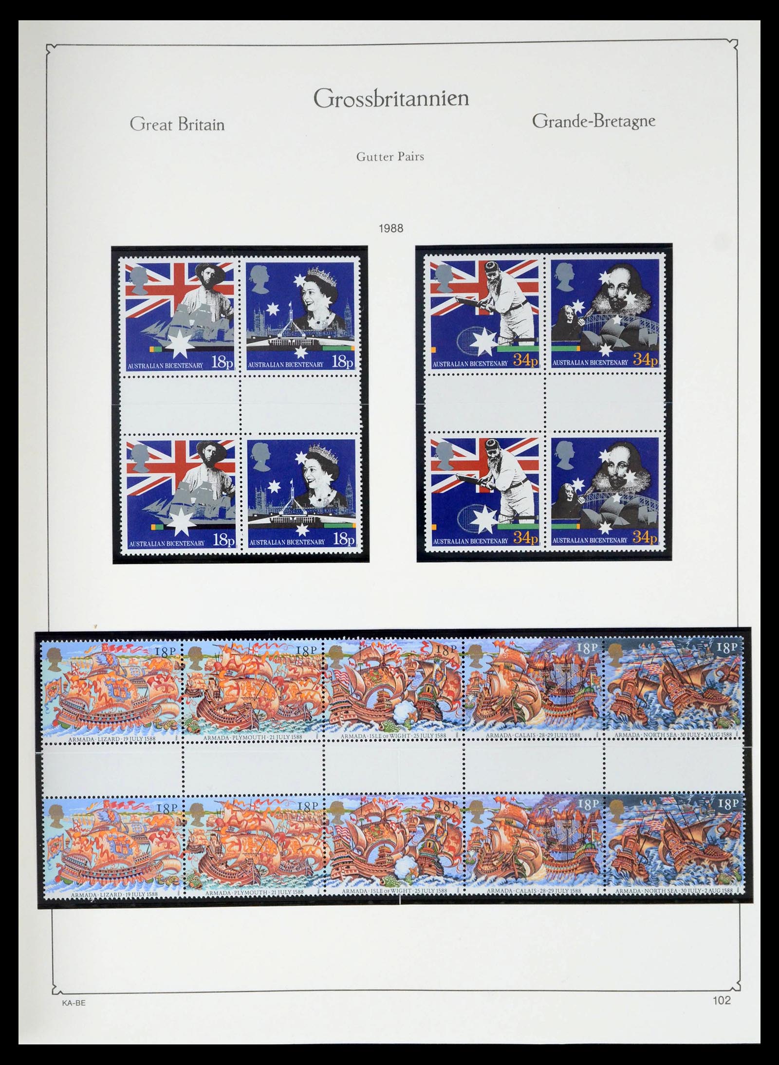 39274 0238 - Postzegelverzameling 39274 Engeland 1952-1992.