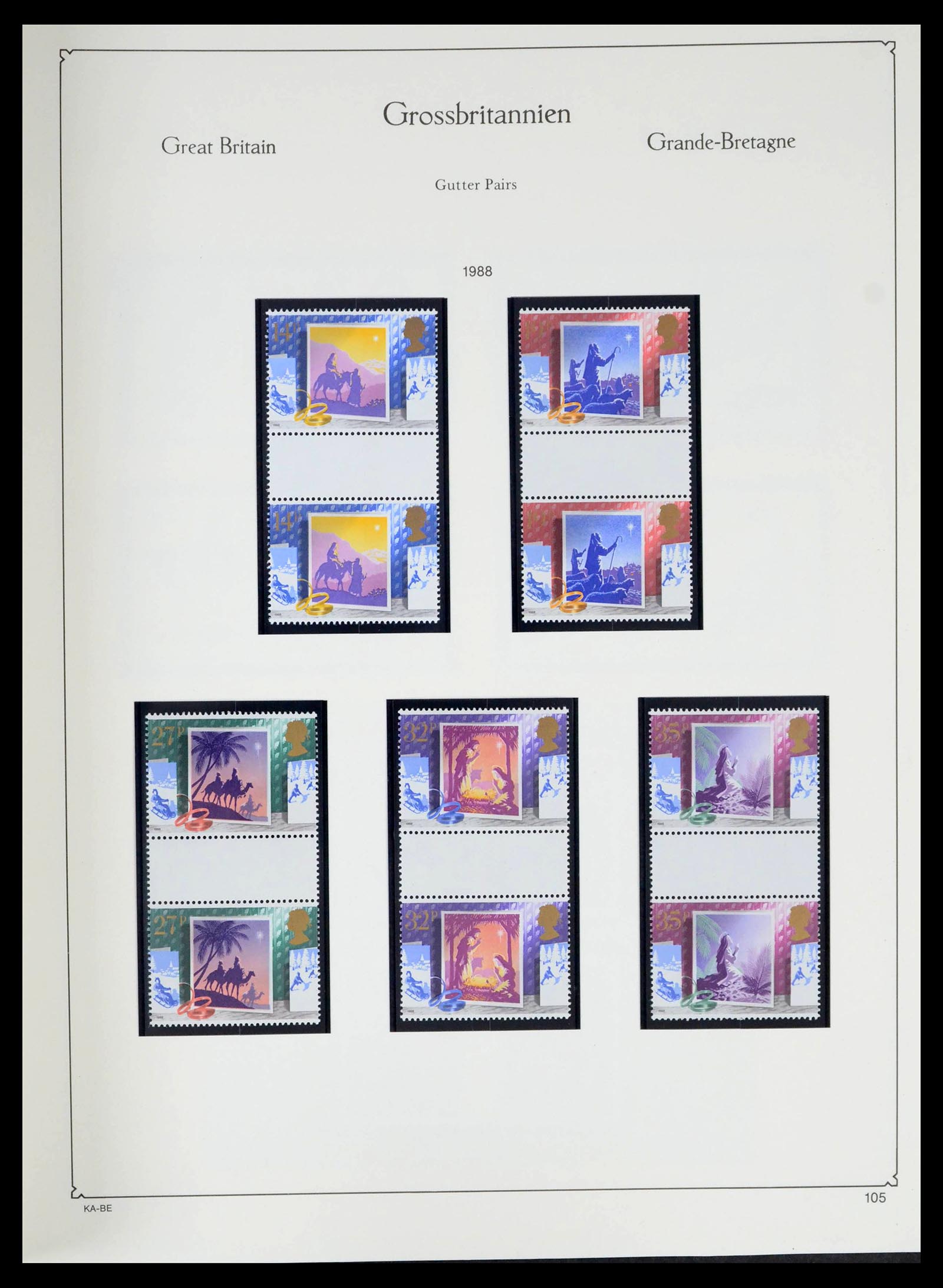39274 0240 - Postzegelverzameling 39274 Engeland 1952-1992.