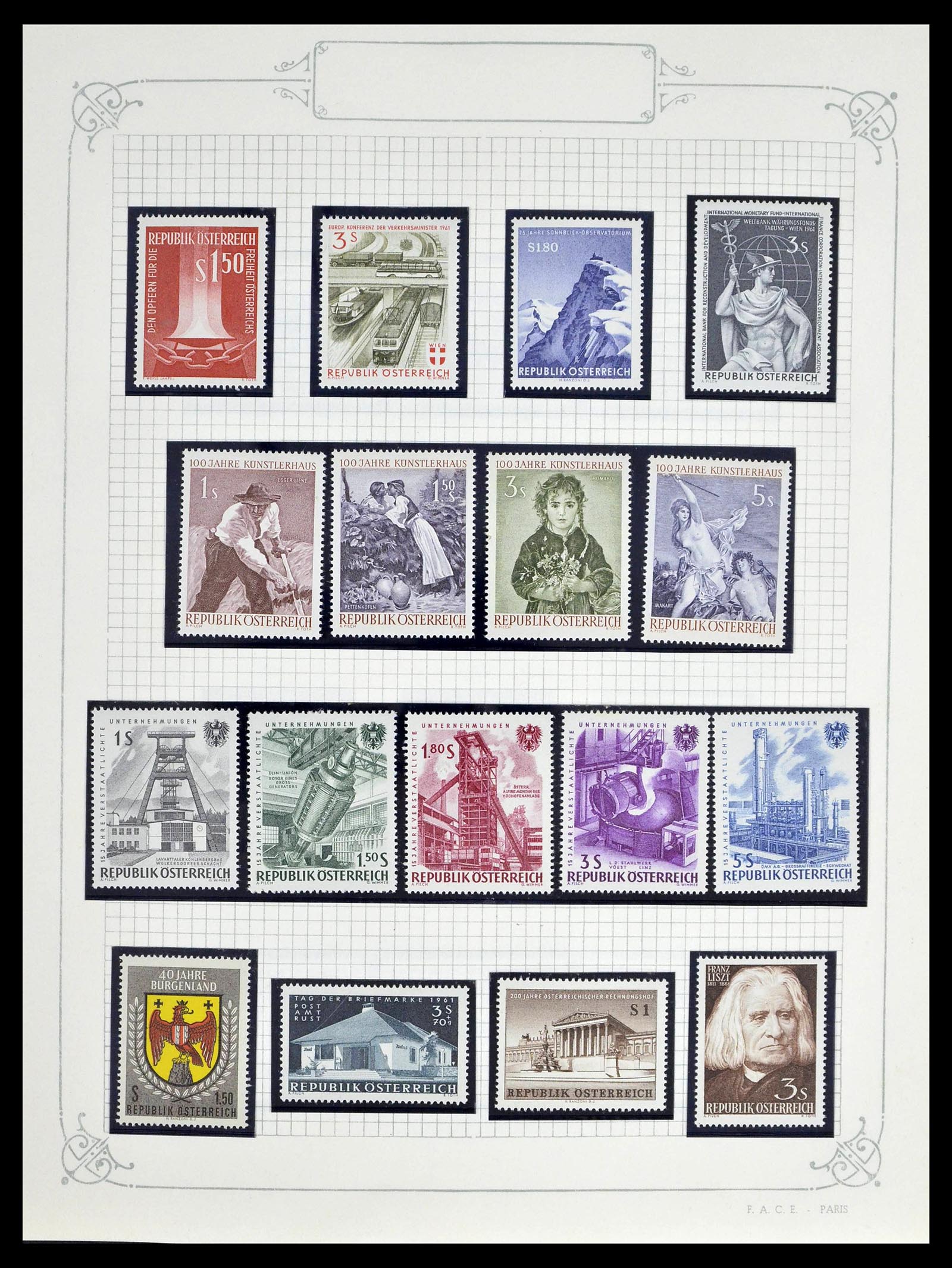 39276 0062 - Postzegelverzameling 39276 Oostenrijk en gebieden 1850-1979.