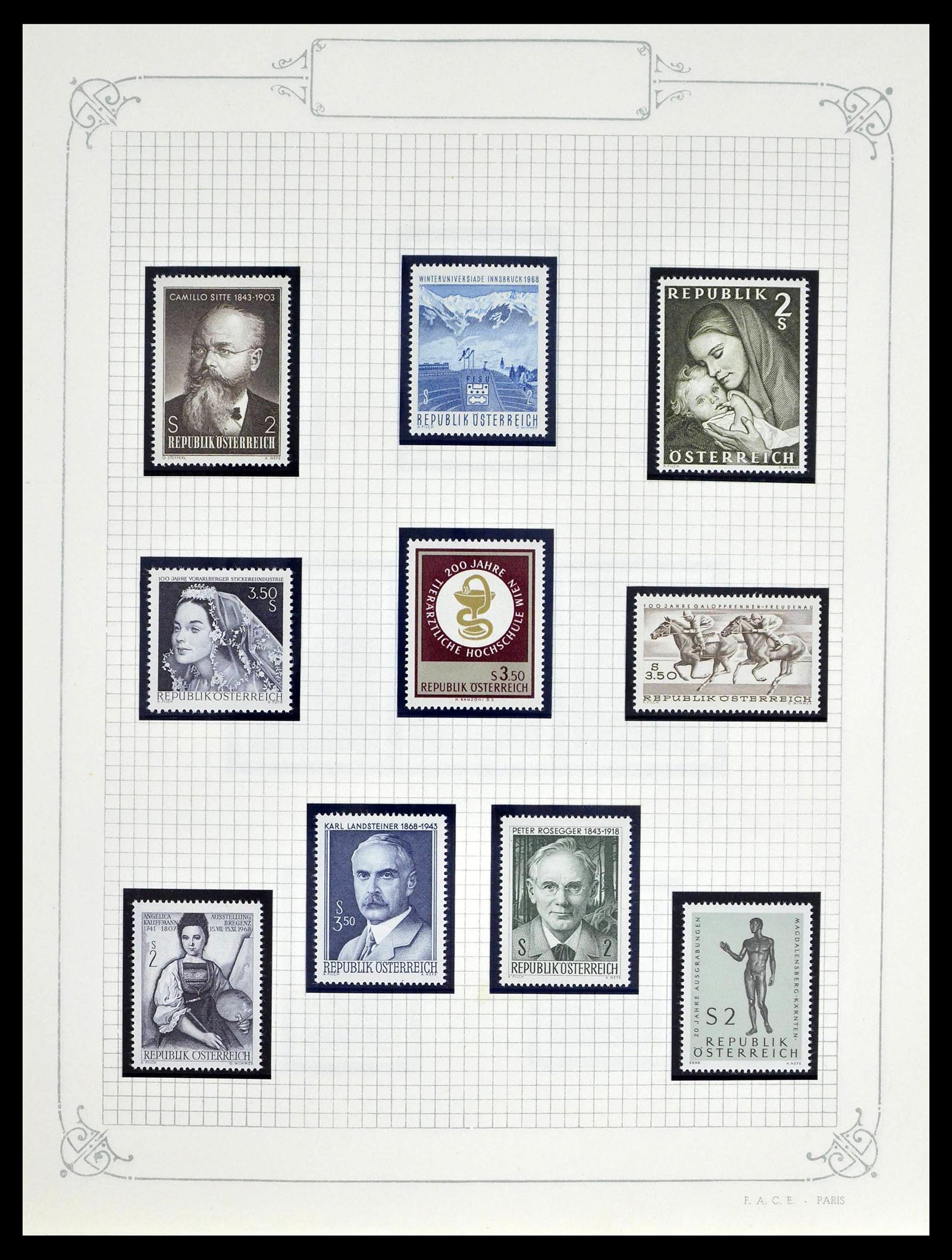 39276 0076 - Postzegelverzameling 39276 Oostenrijk en gebieden 1850-1979.