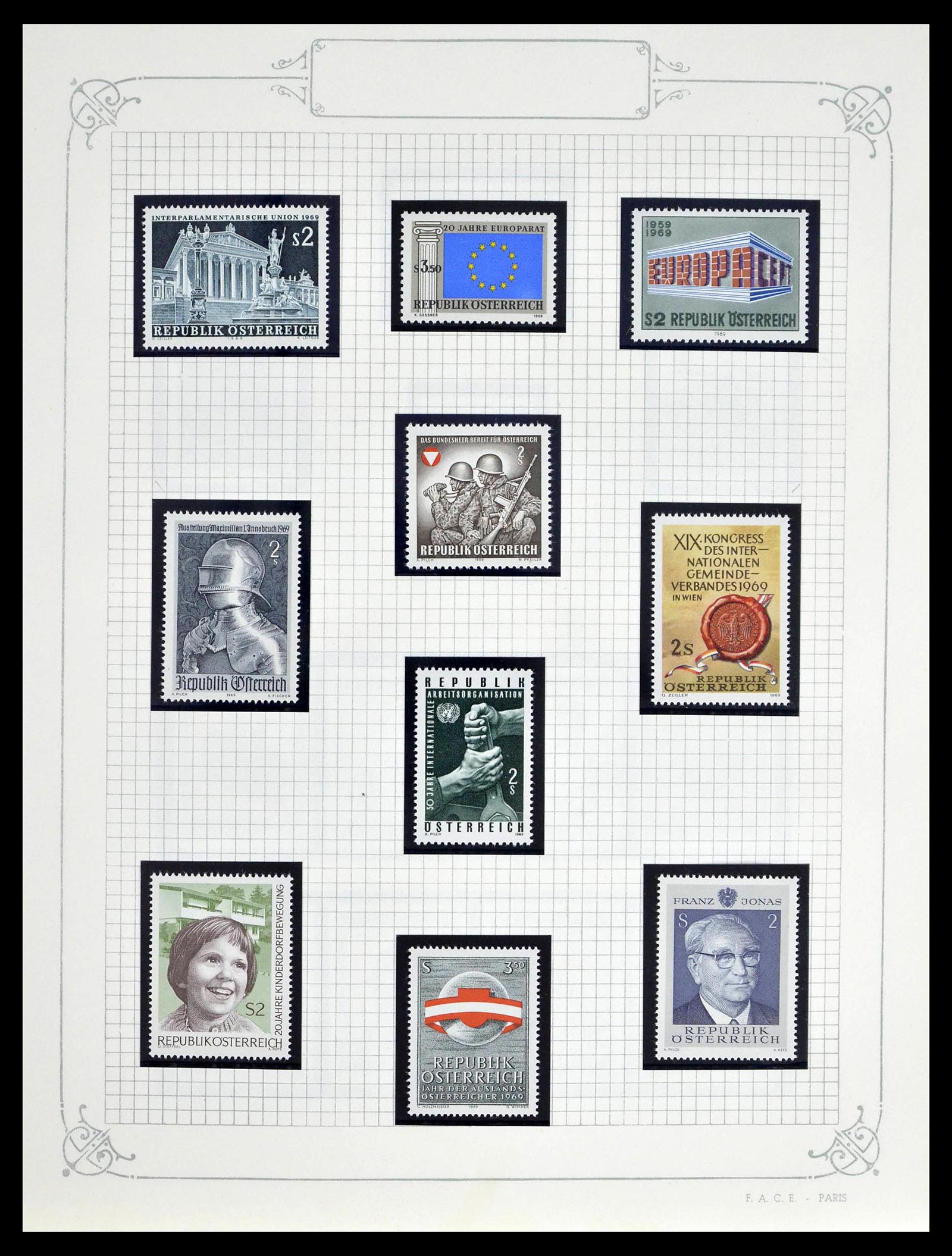 39276 0079 - Postzegelverzameling 39276 Oostenrijk en gebieden 1850-1979.
