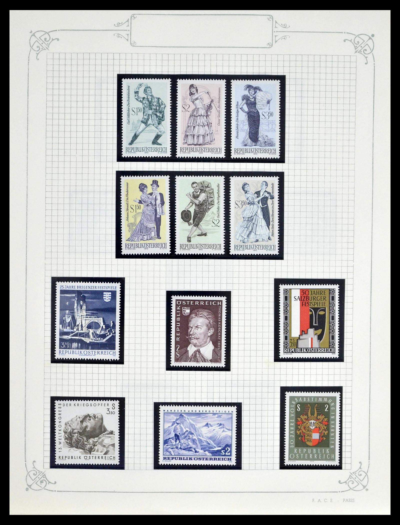 39276 0082 - Postzegelverzameling 39276 Oostenrijk en gebieden 1850-1979.