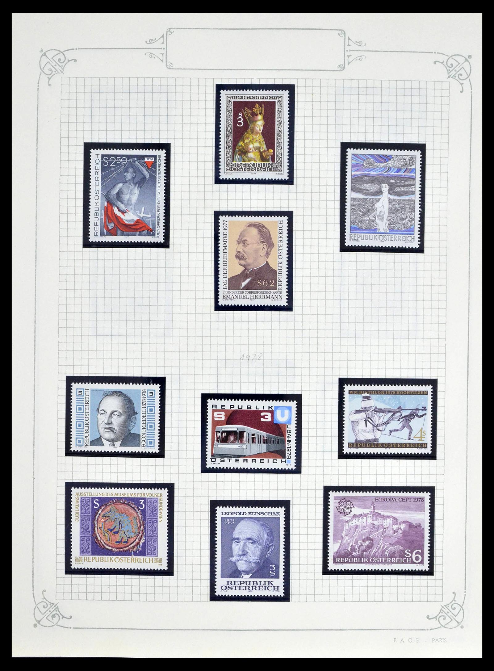 39276 0101 - Stamp collection 39276 Austria and territories 1850-1979.