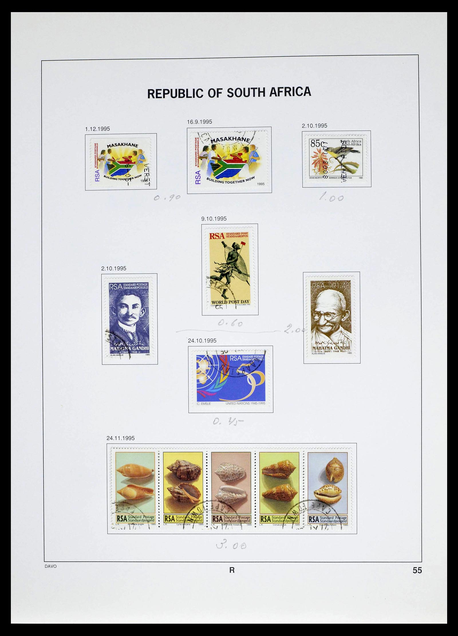 39327 0081 - Postzegelverzameling 39327 Zuid Afrika 1910-1998.