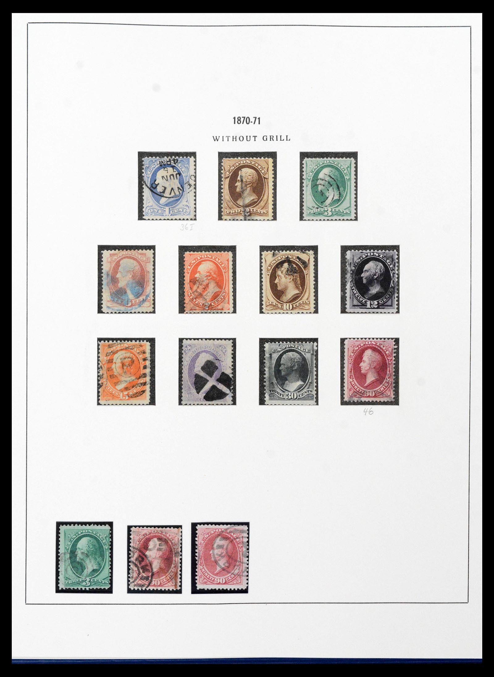 39330 0014 - Stamp collection 39330 USA 1847-1969.