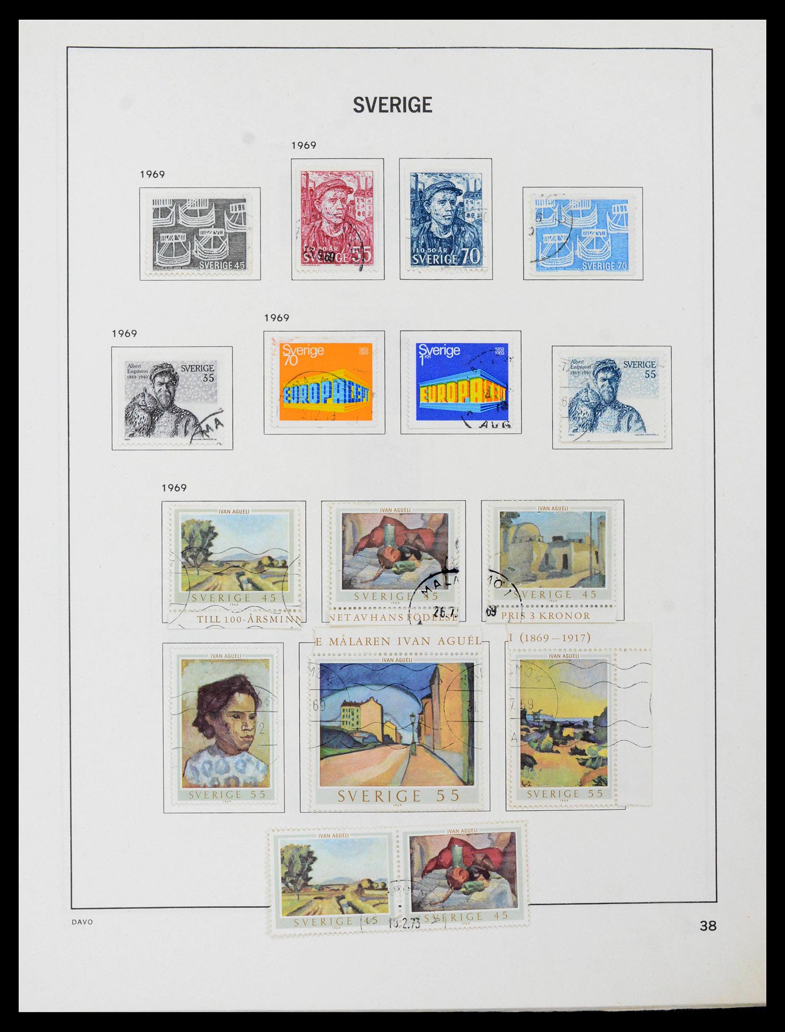39331 0062 - Postzegelverzameling 39331 Zweden 1855-2005.