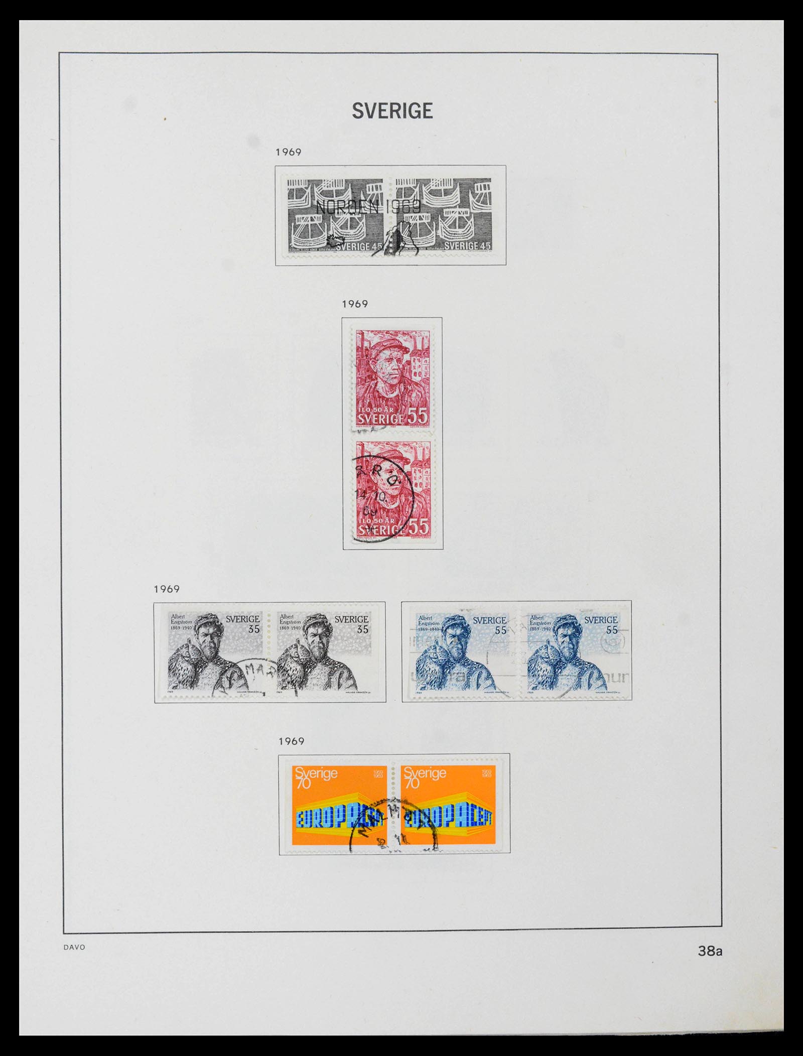 39331 0063 - Postzegelverzameling 39331 Zweden 1855-2005.