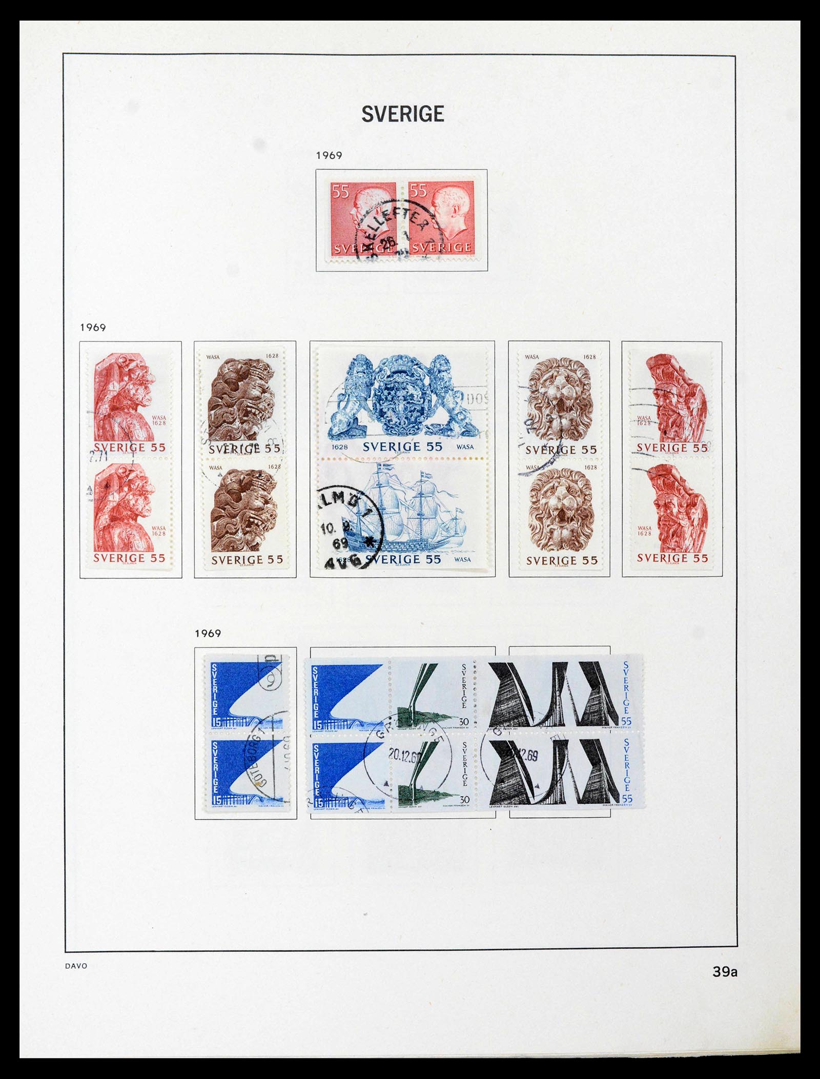 39331 0065 - Postzegelverzameling 39331 Zweden 1855-2005.