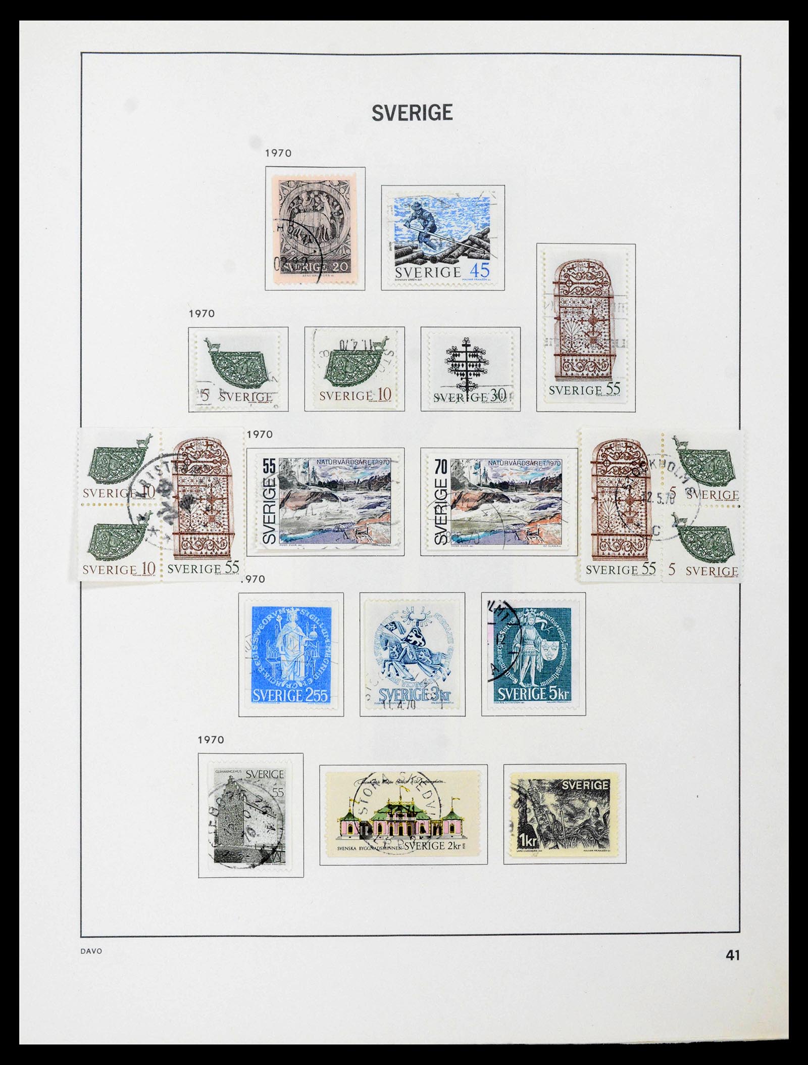 39331 0068 - Postzegelverzameling 39331 Zweden 1855-2005.