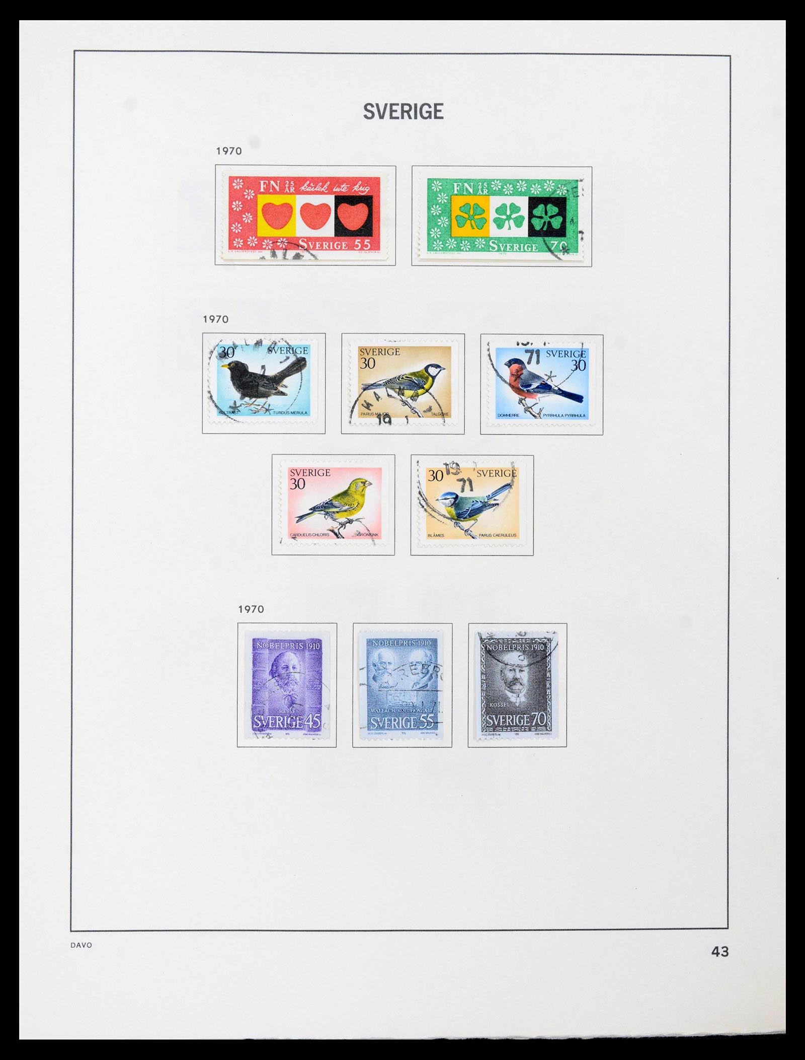 39331 0071 - Postzegelverzameling 39331 Zweden 1855-2005.