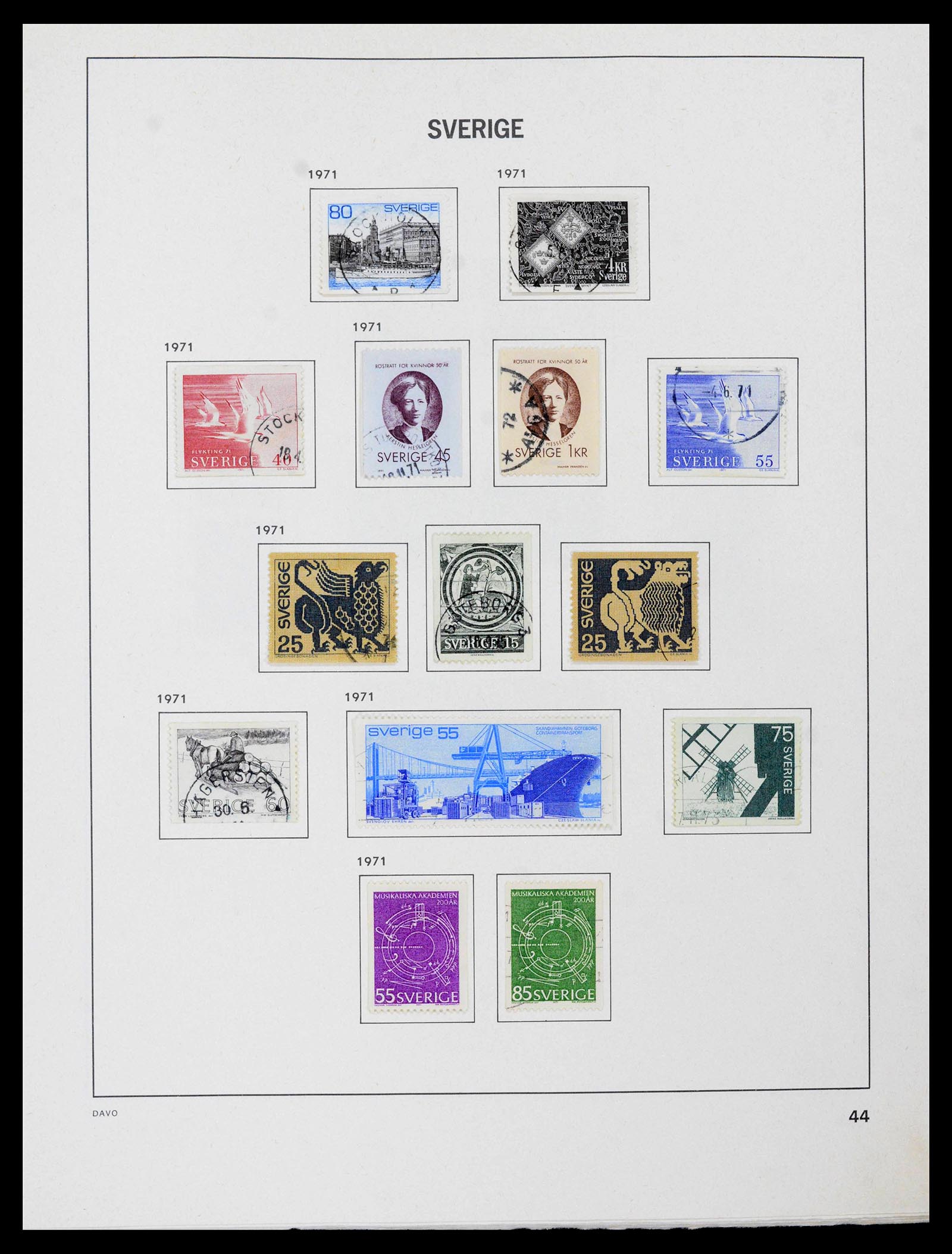39331 0073 - Postzegelverzameling 39331 Zweden 1855-2005.