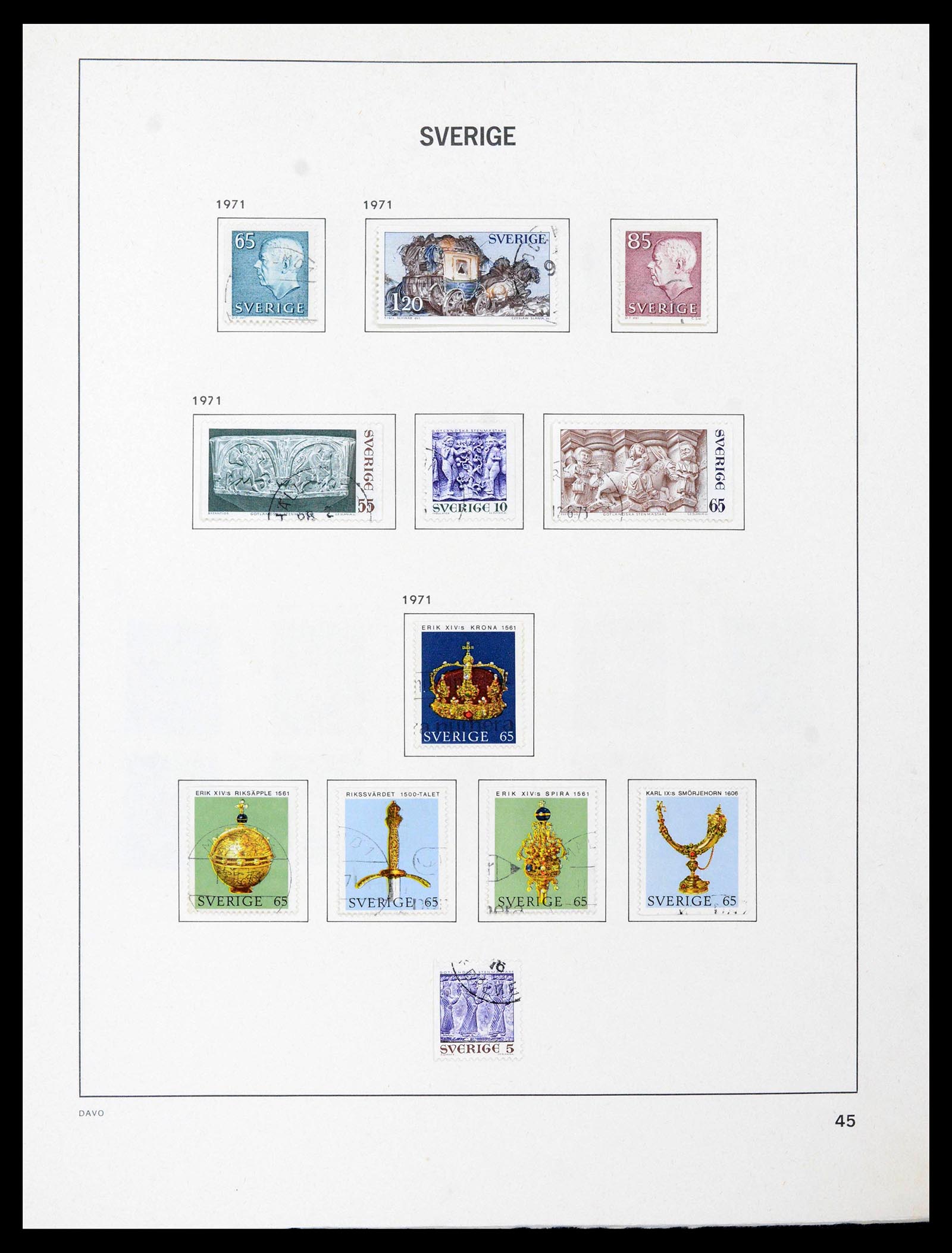39331 0075 - Postzegelverzameling 39331 Zweden 1855-2005.