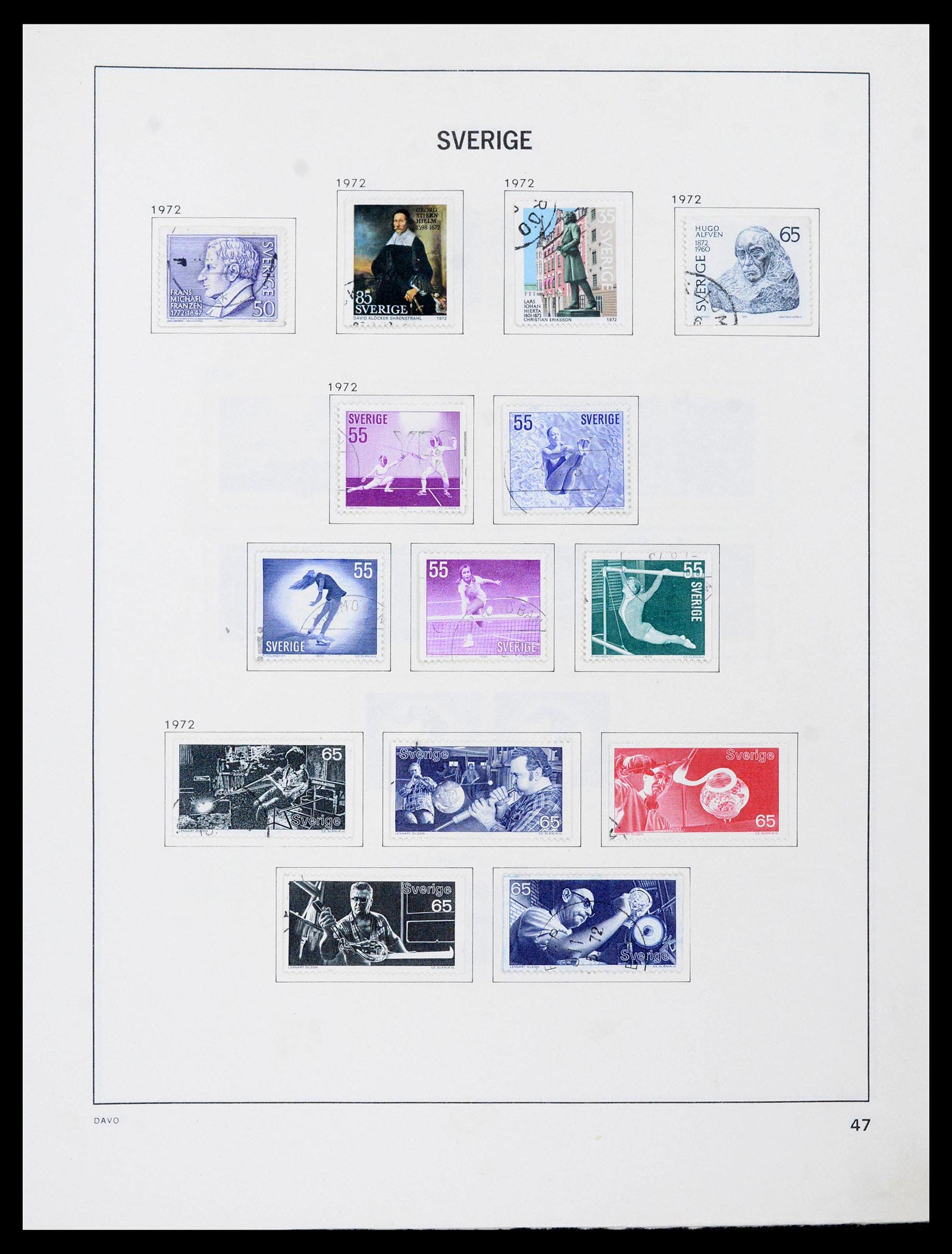 39331 0079 - Postzegelverzameling 39331 Zweden 1855-2005.