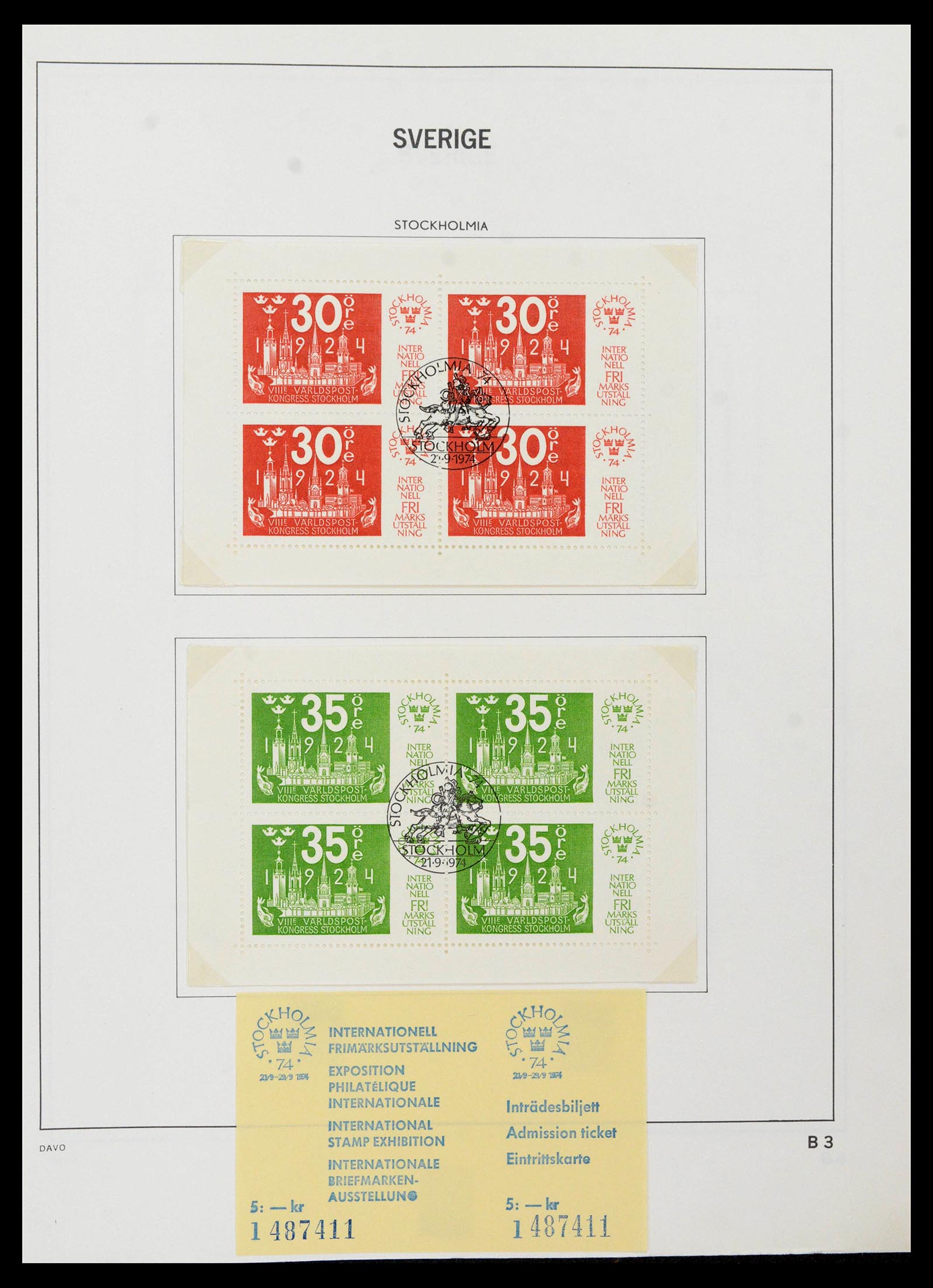 39331 0242 - Postzegelverzameling 39331 Zweden 1855-2005.