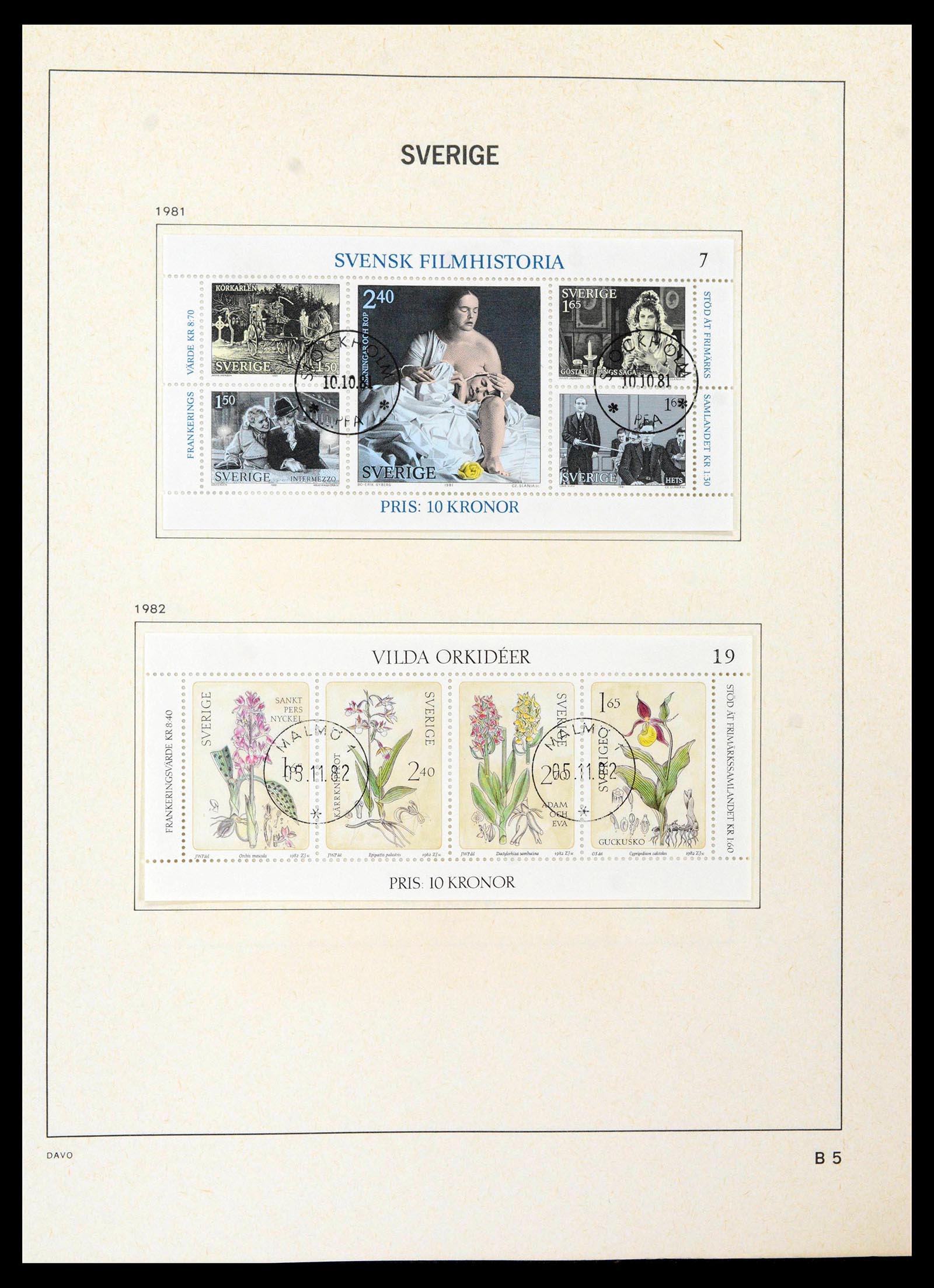 39331 0244 - Postzegelverzameling 39331 Zweden 1855-2005.