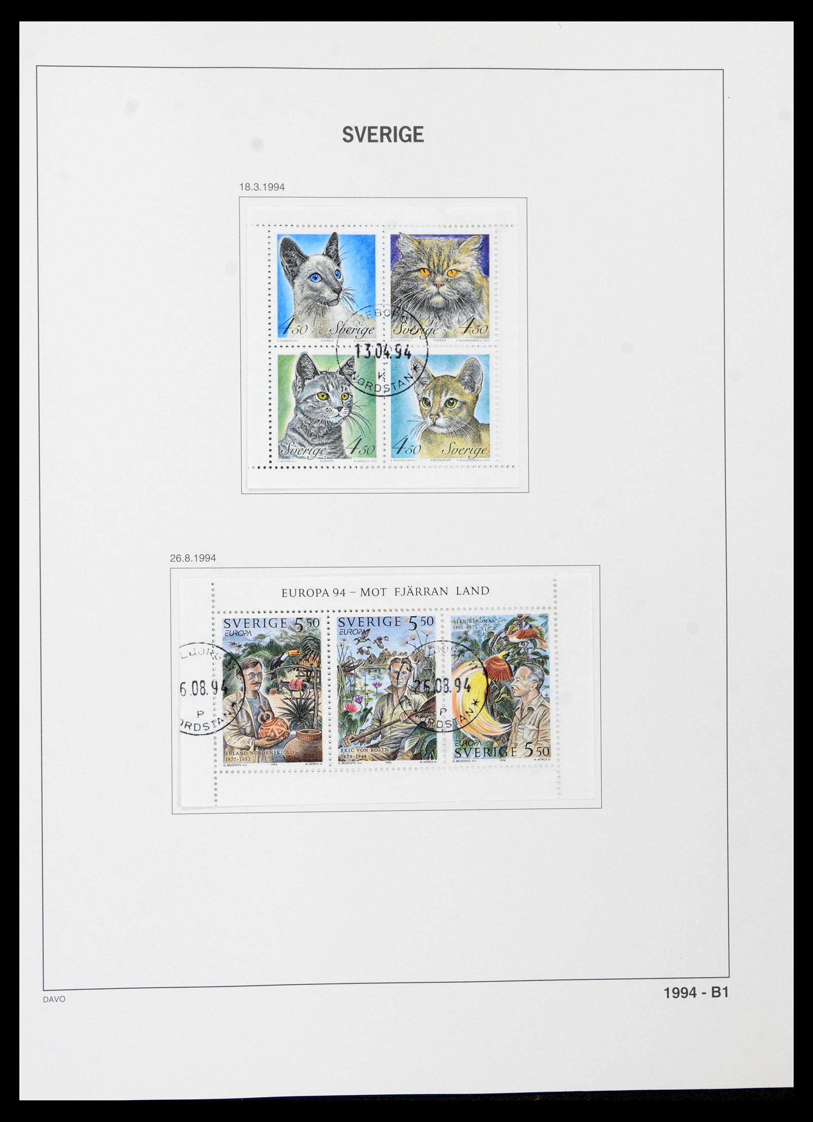 39331 0255 - Postzegelverzameling 39331 Zweden 1855-2005.