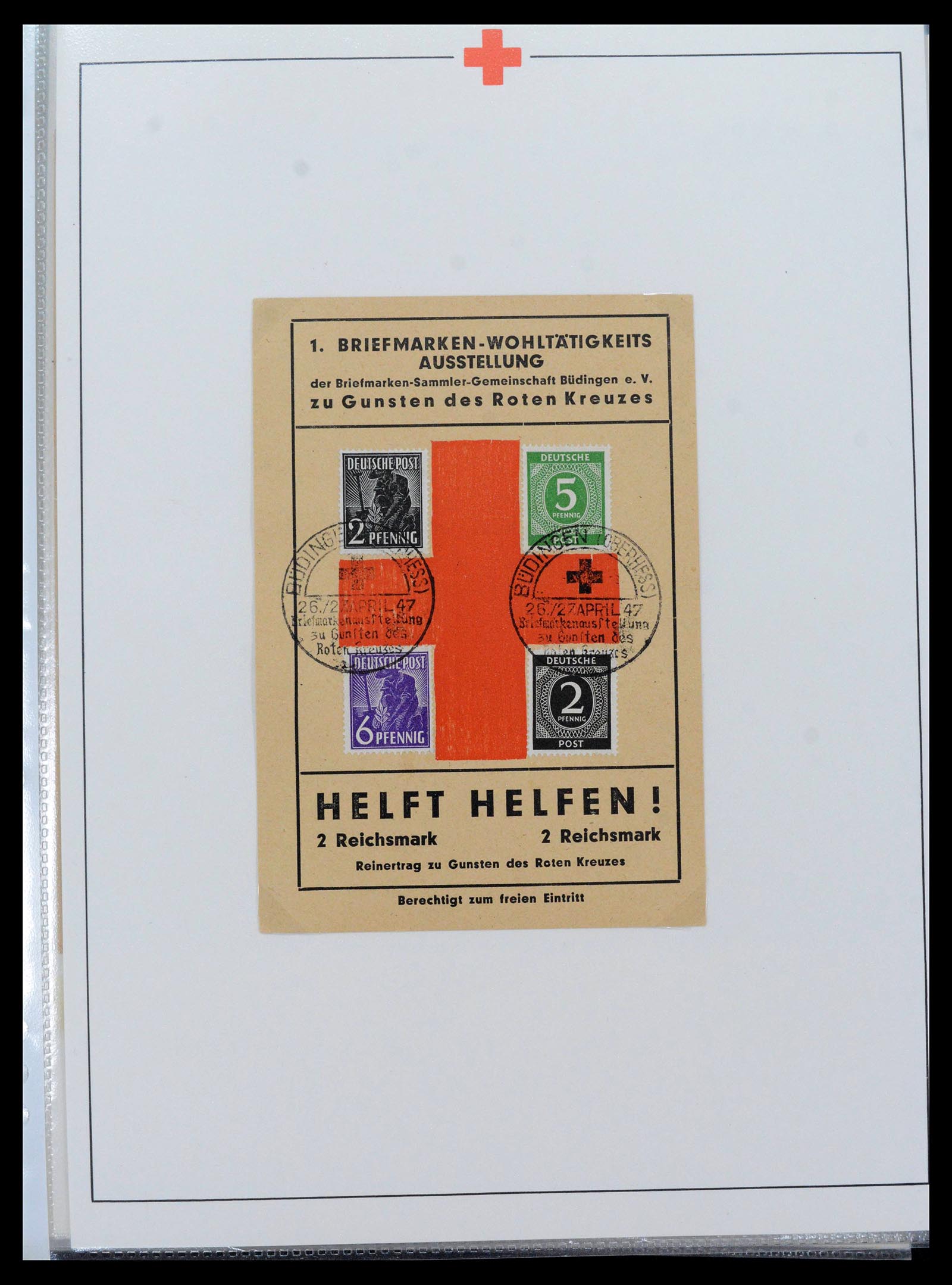 39333 0015 - Postzegelverzameling 39333 Motief Rode Kruis 1917-1980.