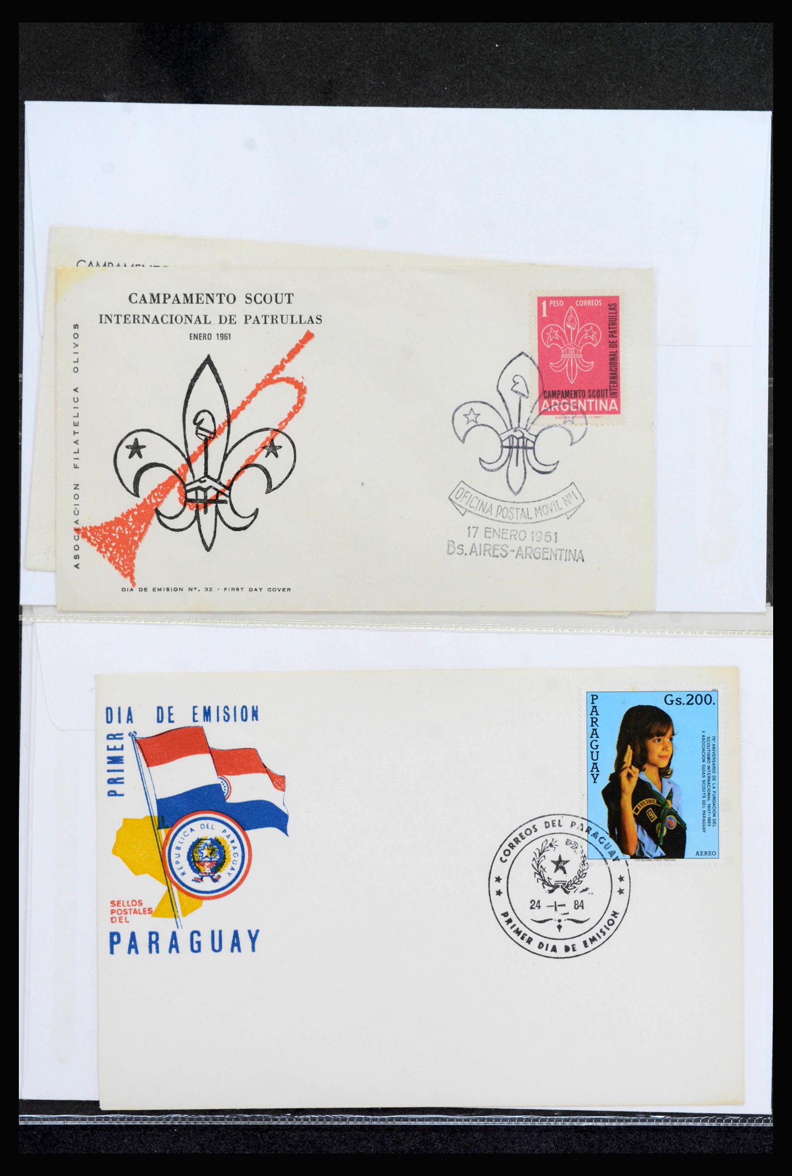 39334 0006 - Stamp collection 39334 Thematics scouting 1950-2000.