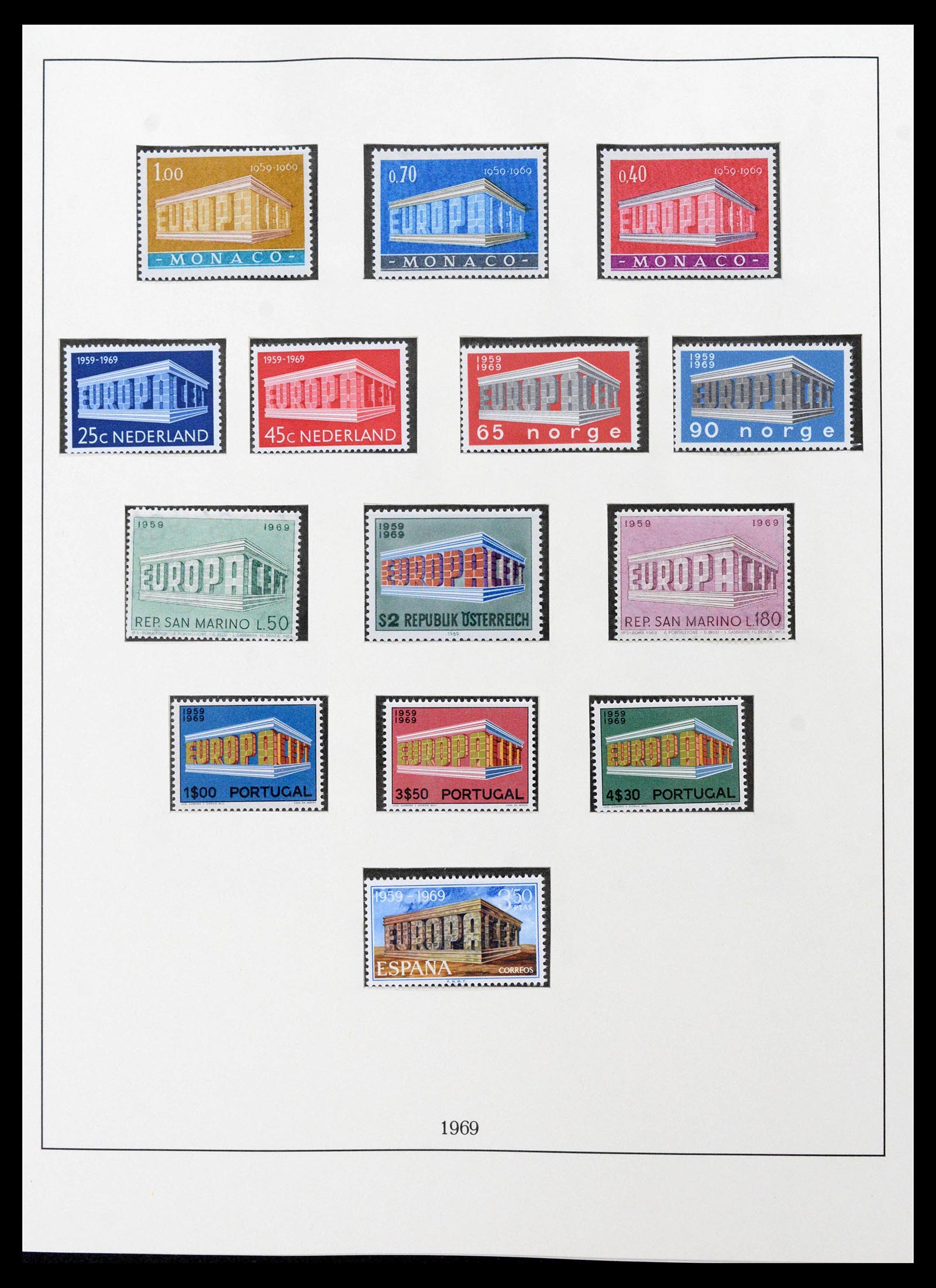 39336 0006 - Stamp collection 39336 Europe CEPT 1968-2006.