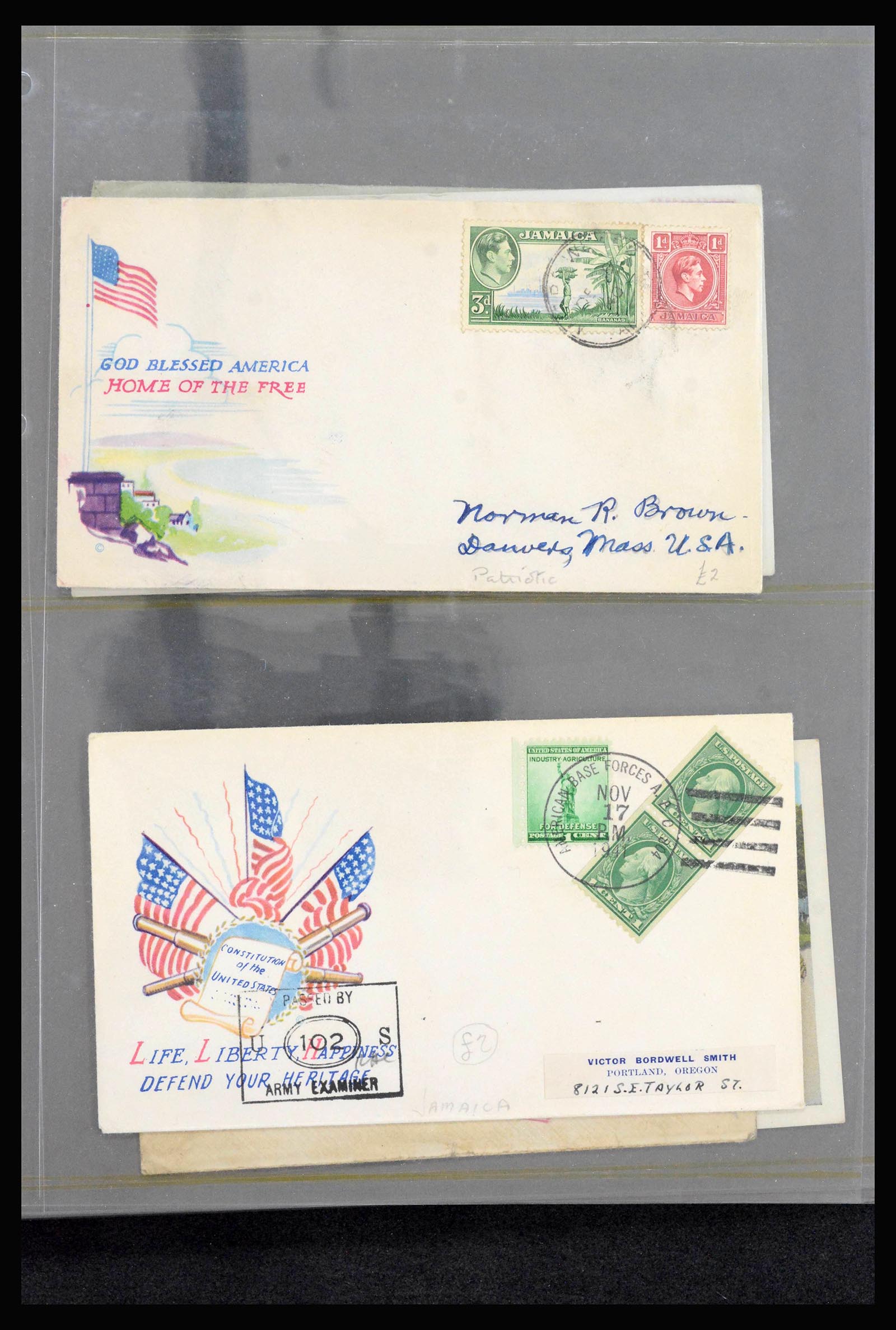 39337 0016 - Stamp collection 39337 Jamaica covers 1810(!)-1980.