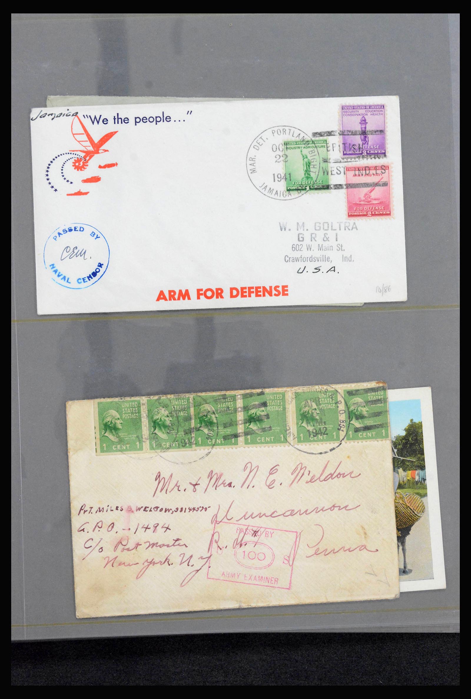 39337 0017 - Stamp collection 39337 Jamaica covers 1810(!)-1980.