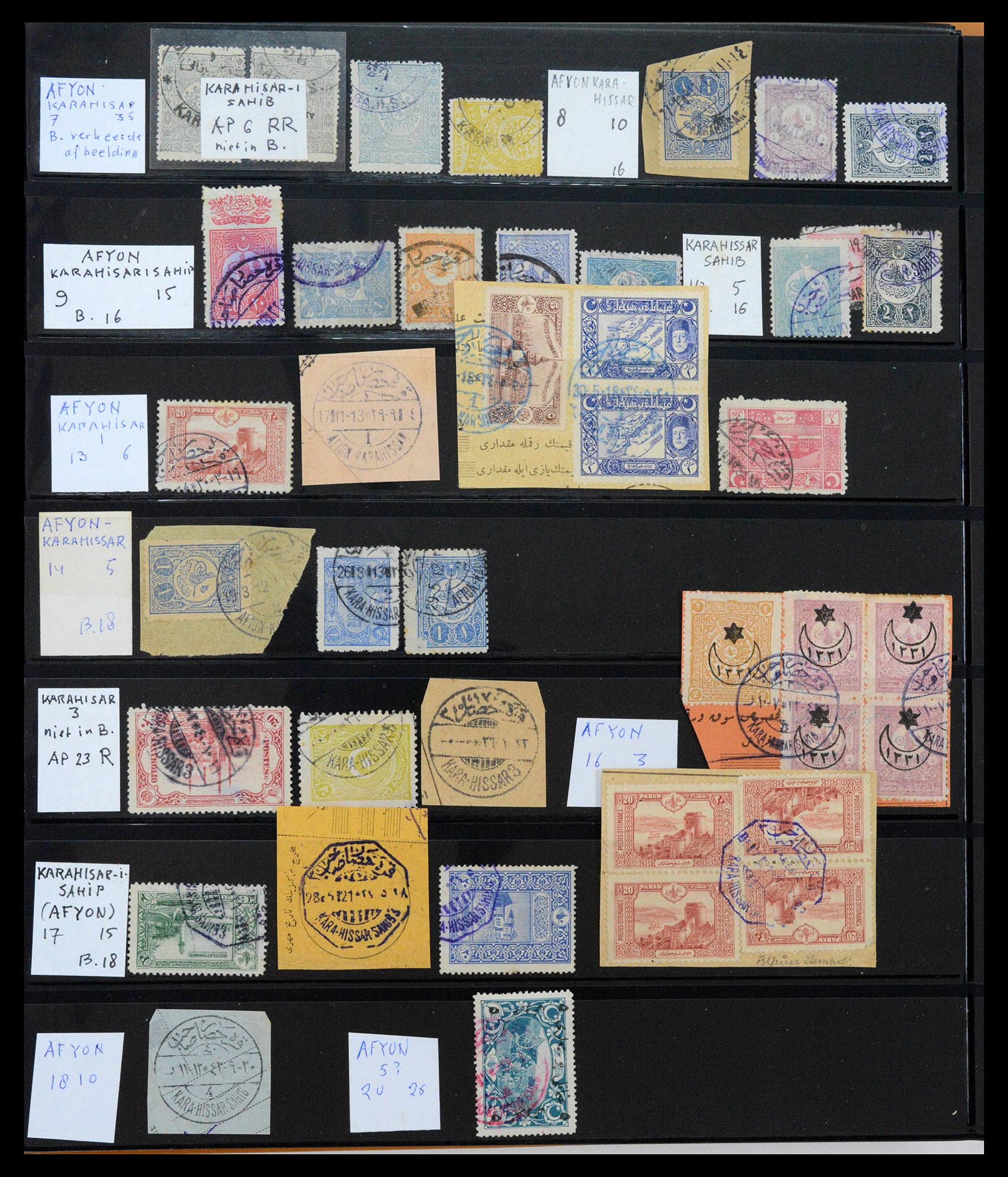 39345 0010 - Stamp collection 39345 Turkey supercollection cancellations 1865-1930.