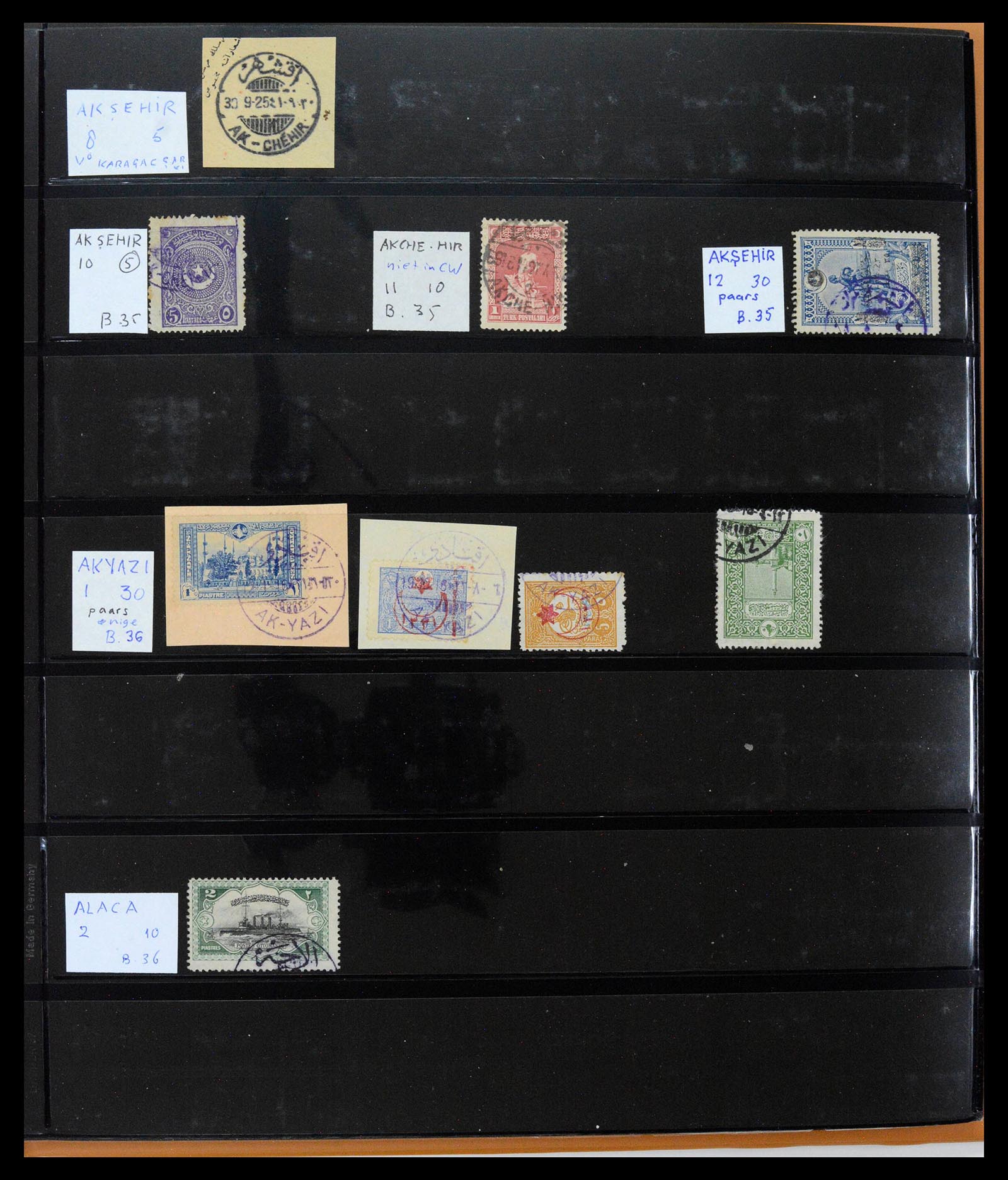 39345 0017 - Stamp collection 39345 Turkey supercollection cancellations 1865-1930.