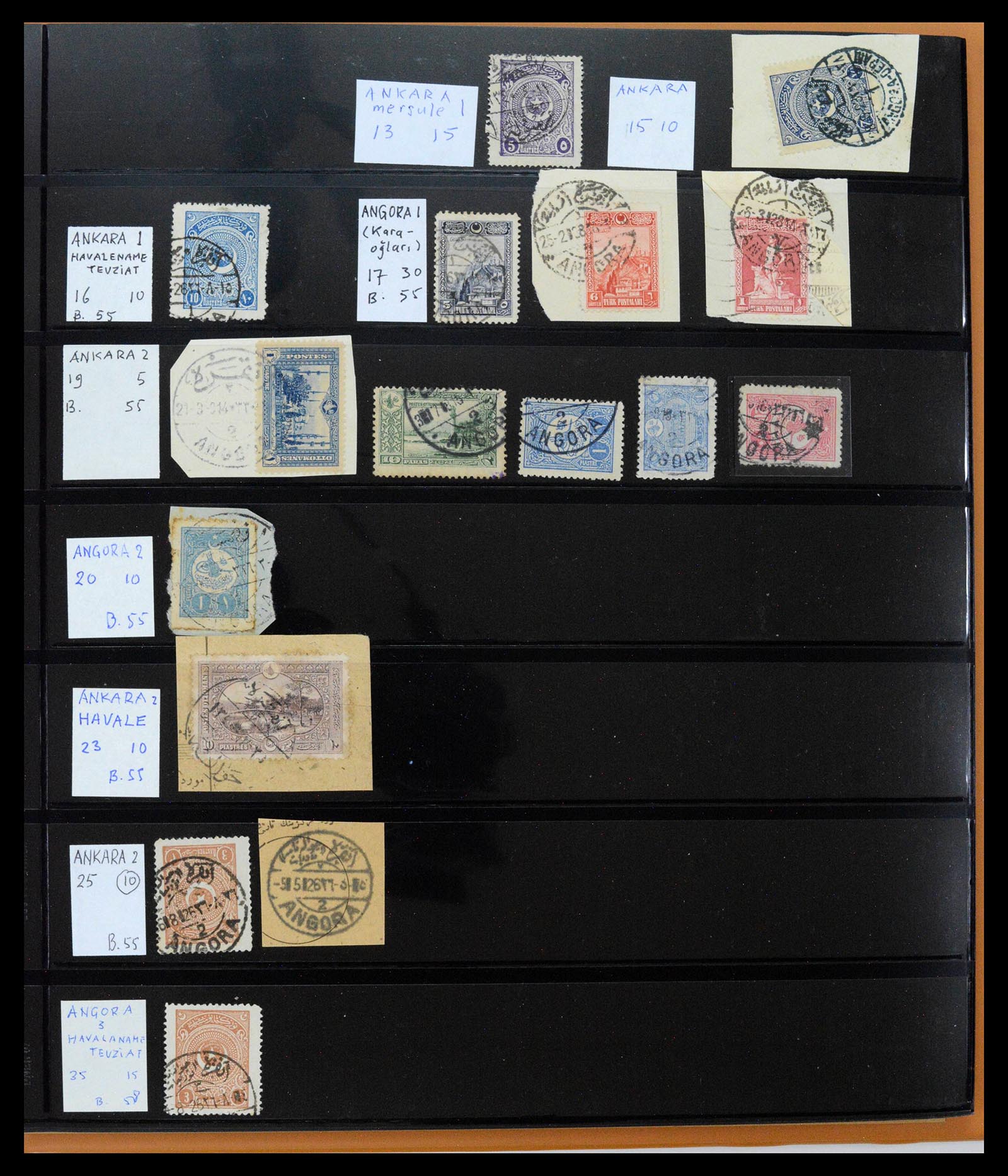 39345 0026 - Postzegelverzameling 39345 Turkije supercollectie stempels 1865-1930.