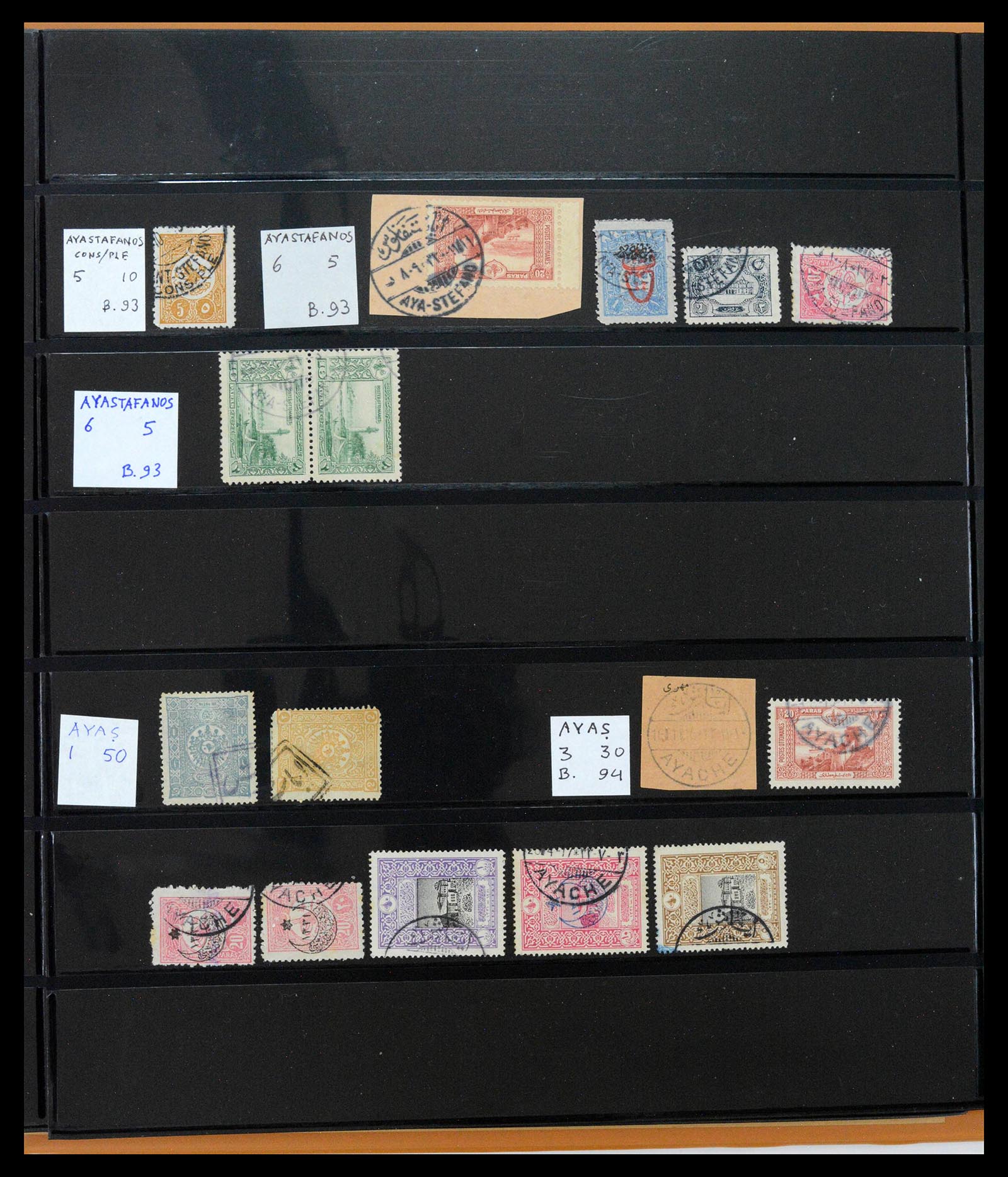 39345 0035 - Postzegelverzameling 39345 Turkije supercollectie stempels 1865-1930.