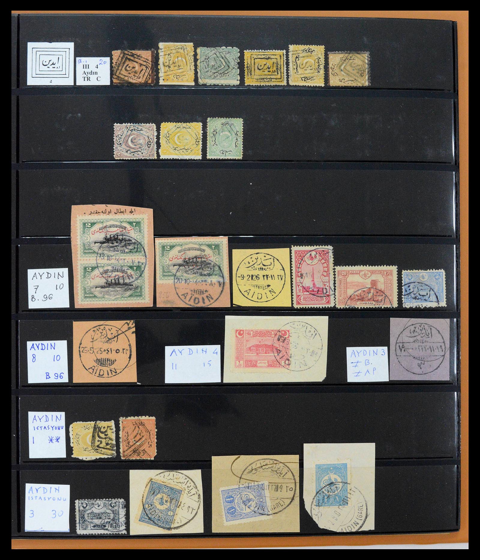 39345 0036 - Postzegelverzameling 39345 Turkije supercollectie stempels 1865-1930.