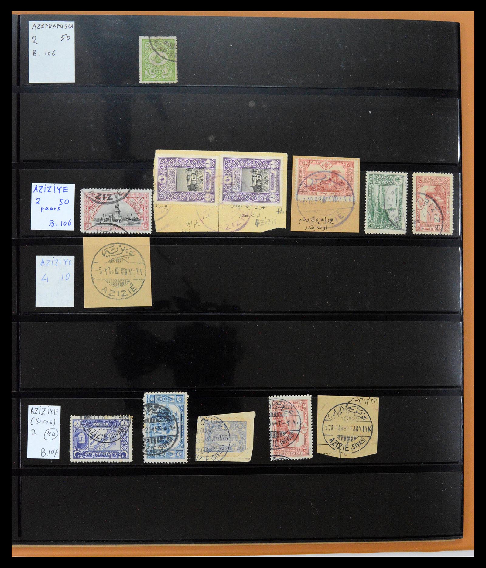 39345 0040 - Postzegelverzameling 39345 Turkije supercollectie stempels 1865-1930.