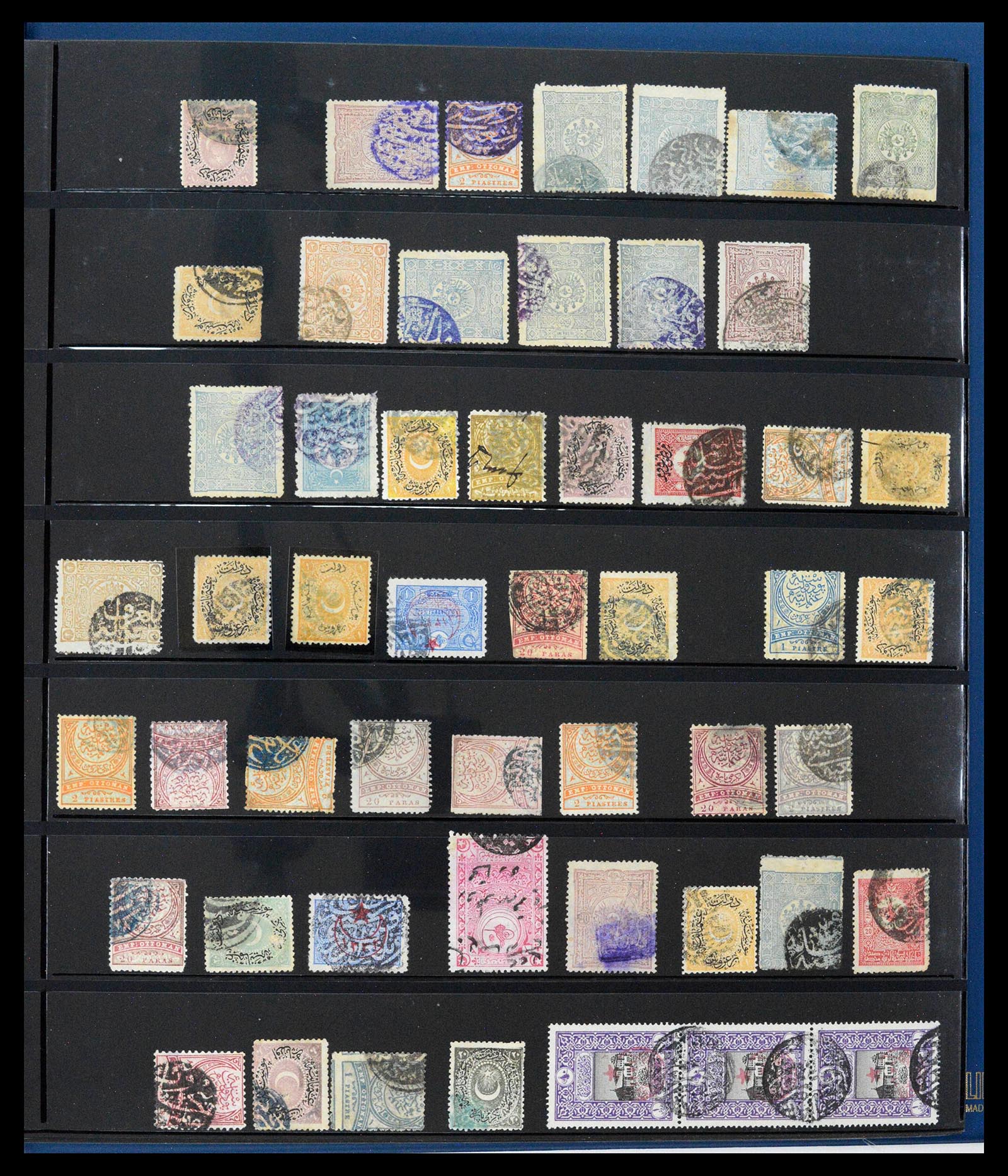 39345 0421 - Postzegelverzameling 39345 Turkije supercollectie stempels 1865-1930.