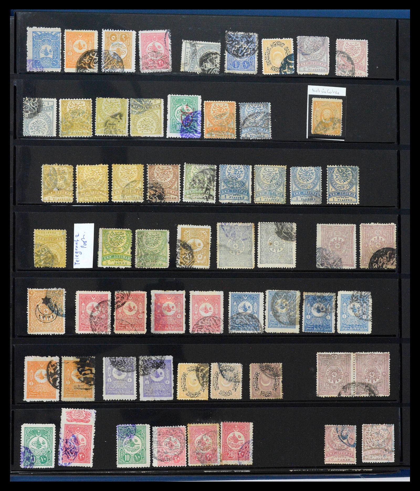39345 0422 - Postzegelverzameling 39345 Turkije supercollectie stempels 1865-1930.