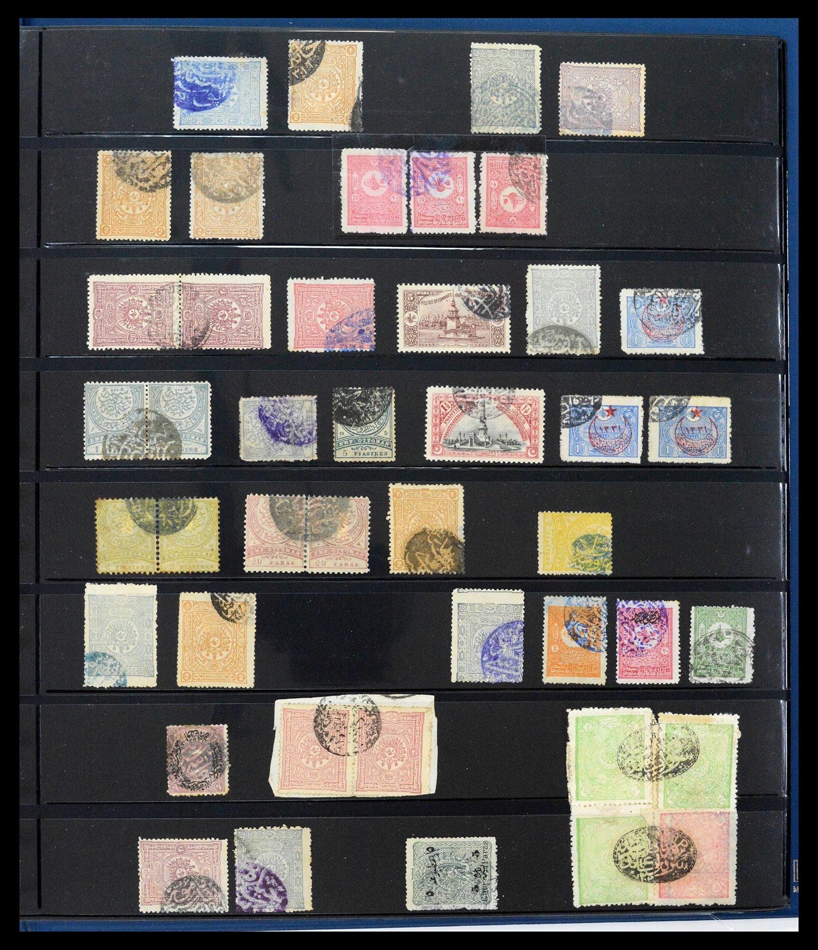 39345 0423 - Postzegelverzameling 39345 Turkije supercollectie stempels 1865-1930.