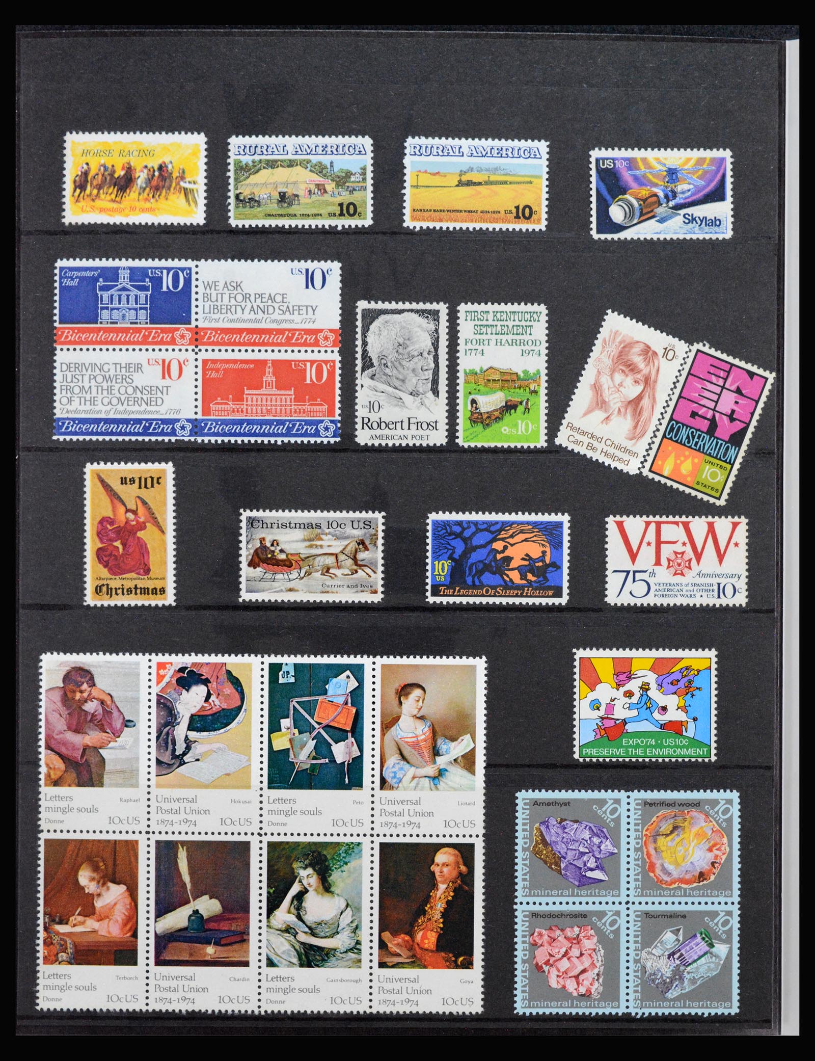 39357 0013 - Stamp collection 39357 USA yearbooks 1968(!)-2021!