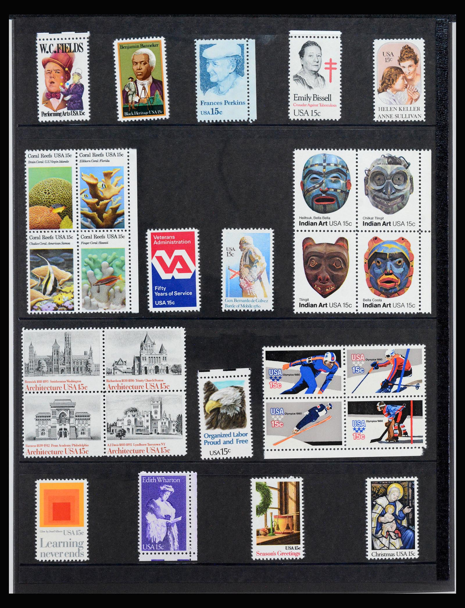 39357 0017 - Stamp collection 39357 USA yearbooks 1968(!)-2021!