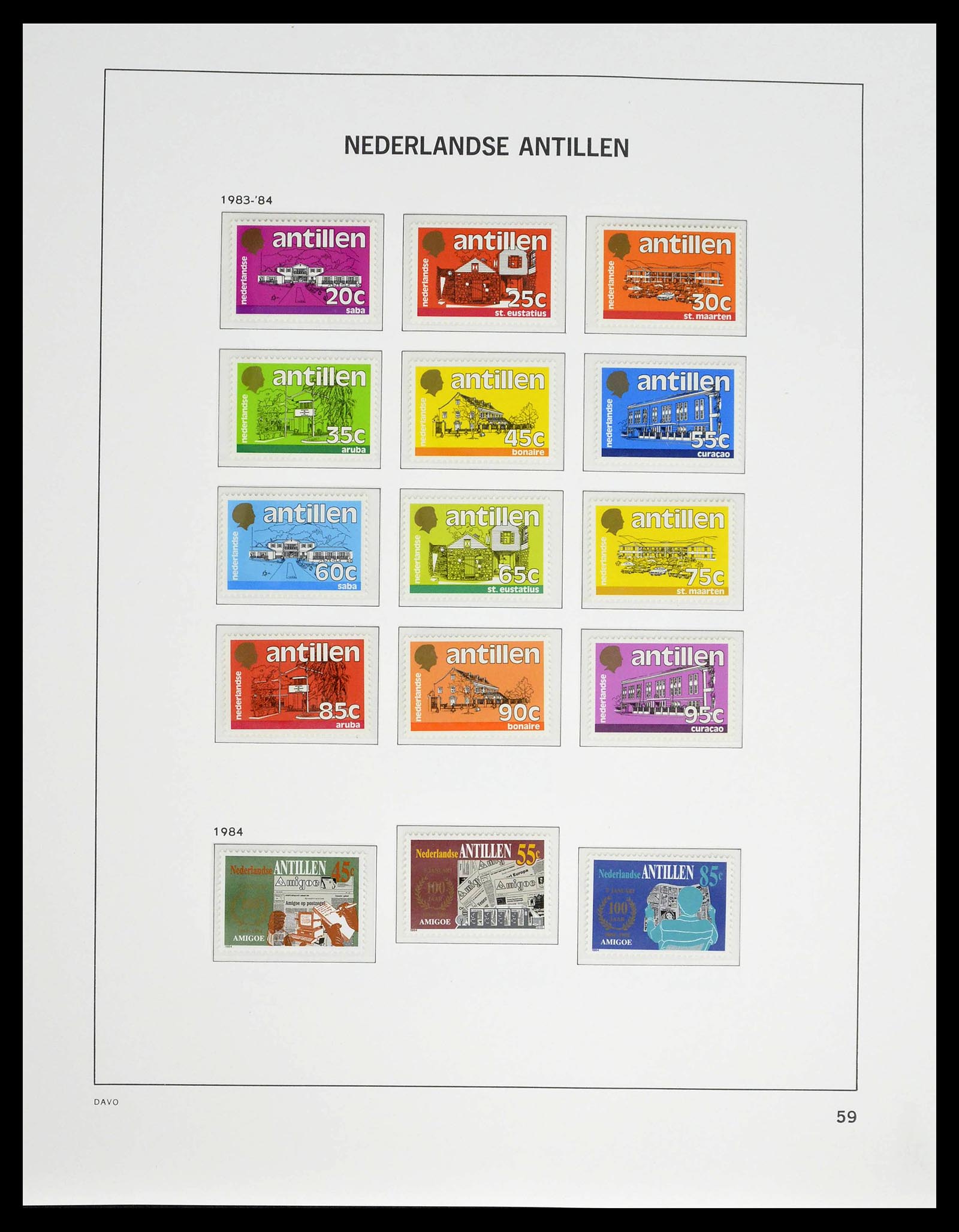 39360 0064 - Stamp collection 39360 Curaçao/Antilles complete 1873-2013.