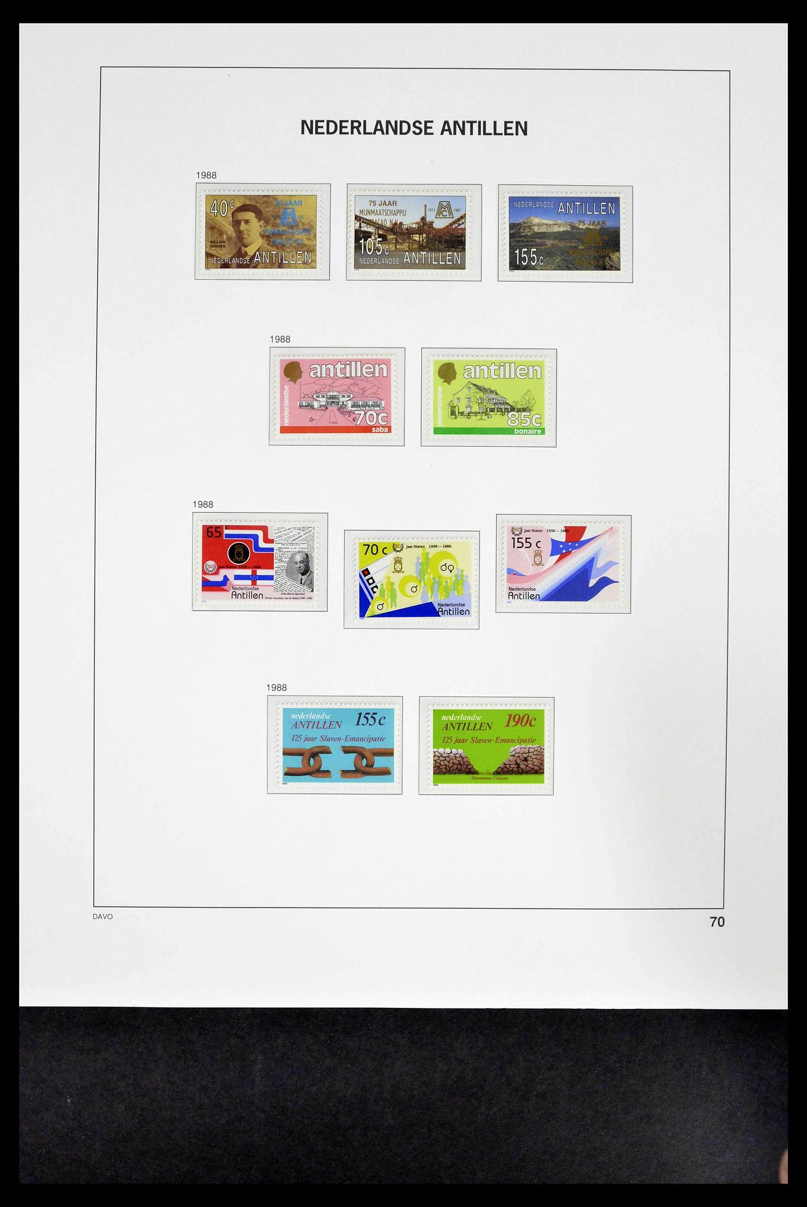 39360 0076 - Stamp collection 39360 Curaçao/Antilles complete 1873-2013.