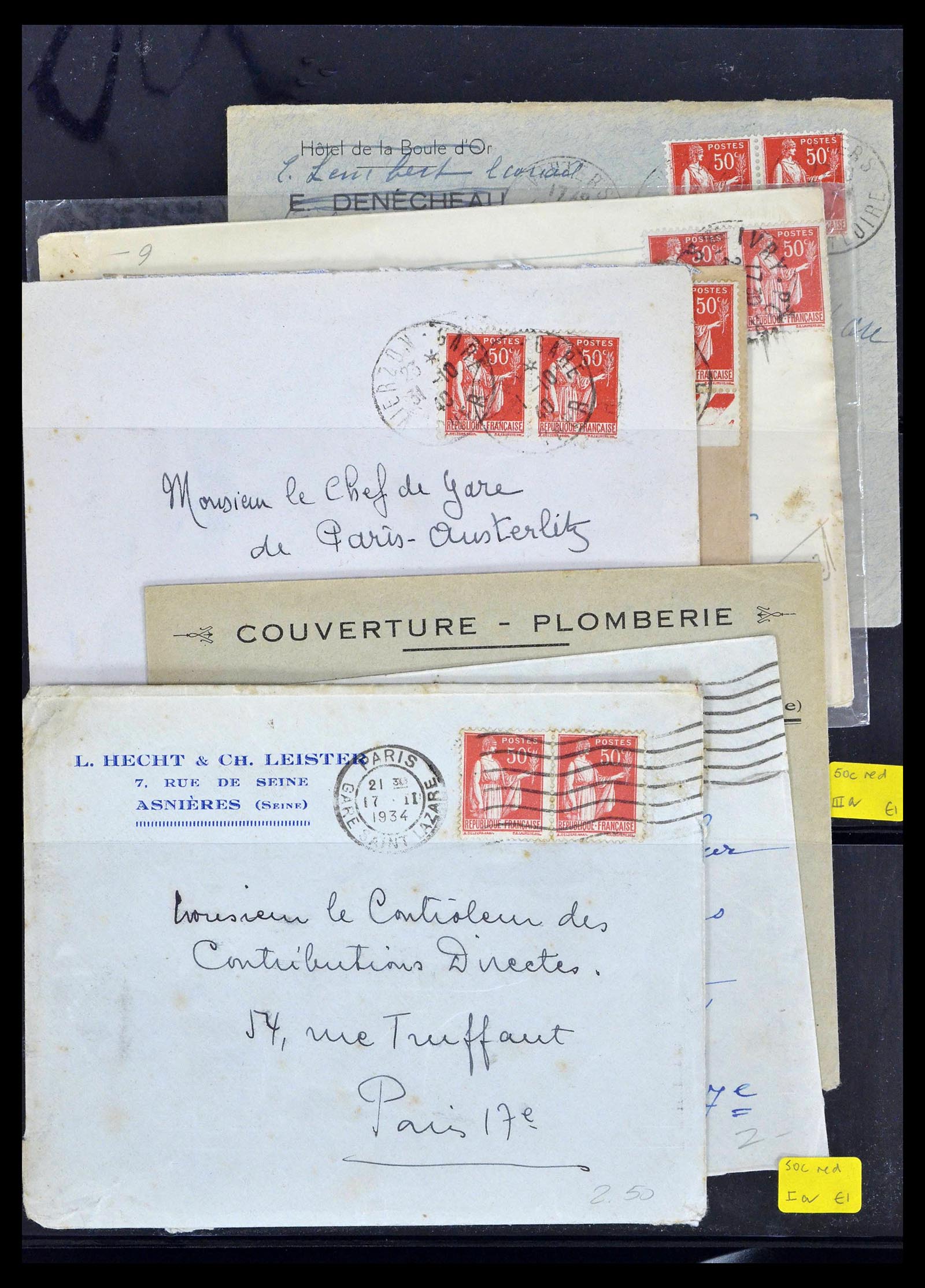 39367 0025 - Stamp collection 39367 France covers 1853-1960.