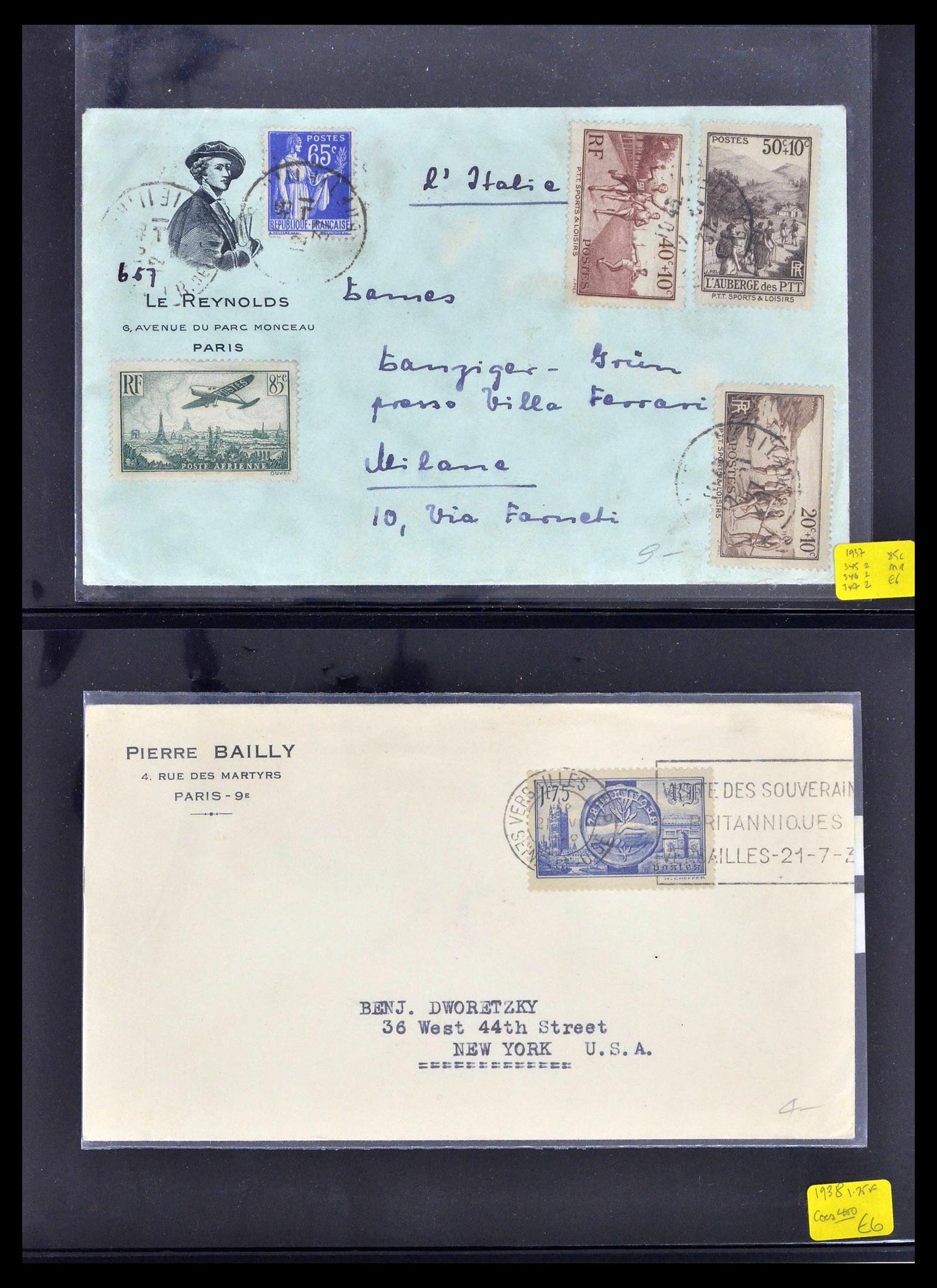 39367 0028 - Stamp collection 39367 France covers 1853-1960.