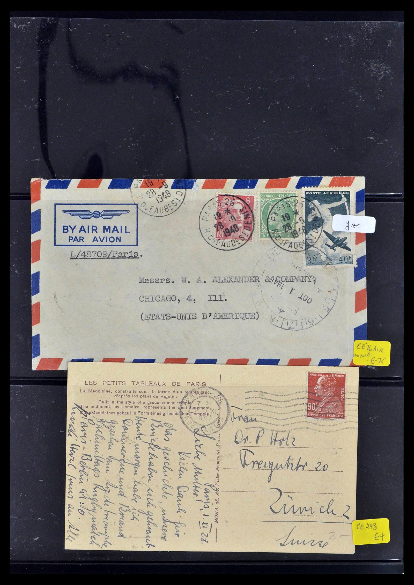 39367 0036 - Stamp collection 39367 France covers 1853-1960.