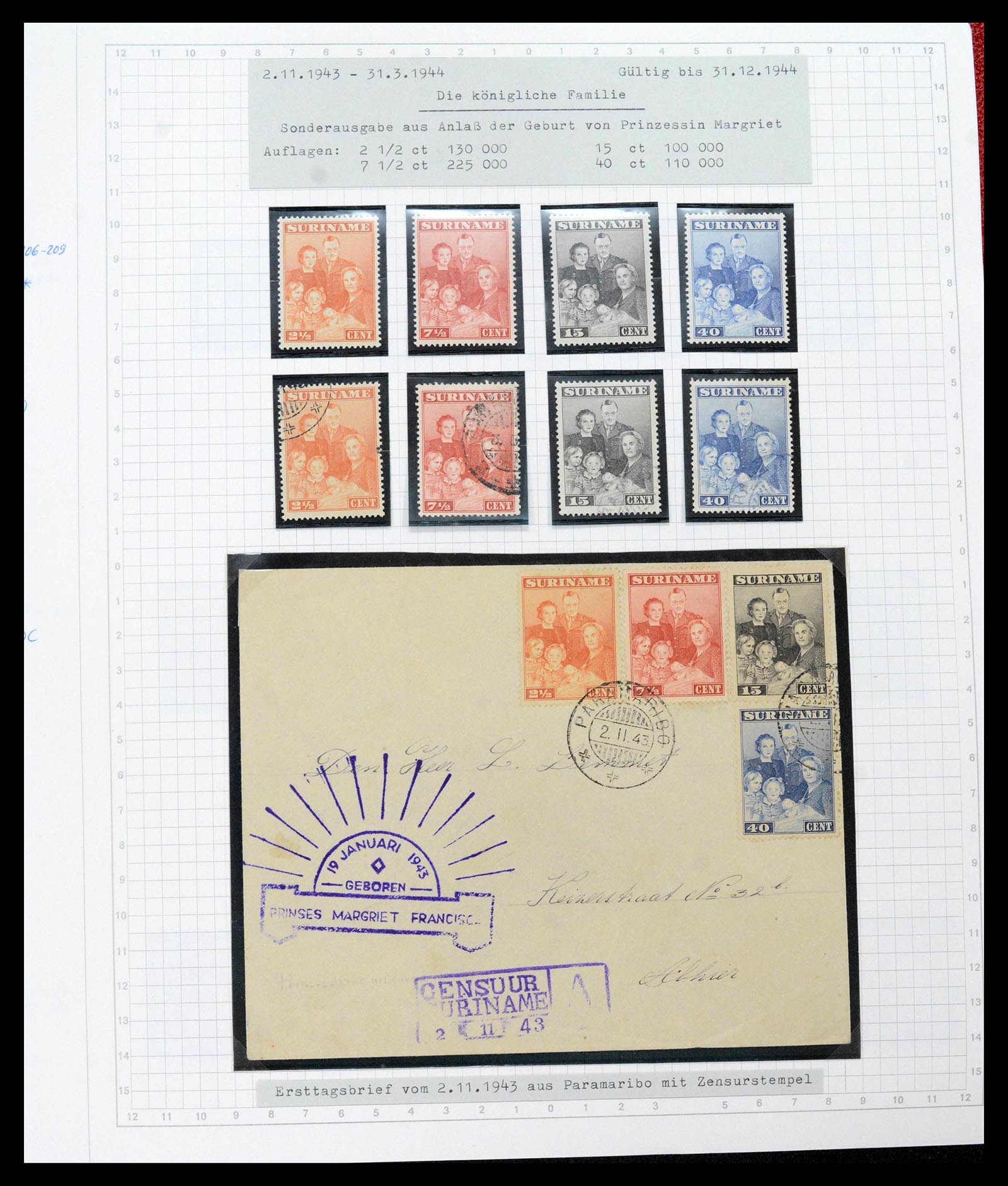 39373 0024 - Postzegelverzameling 39373 Suriname 1873-1975.