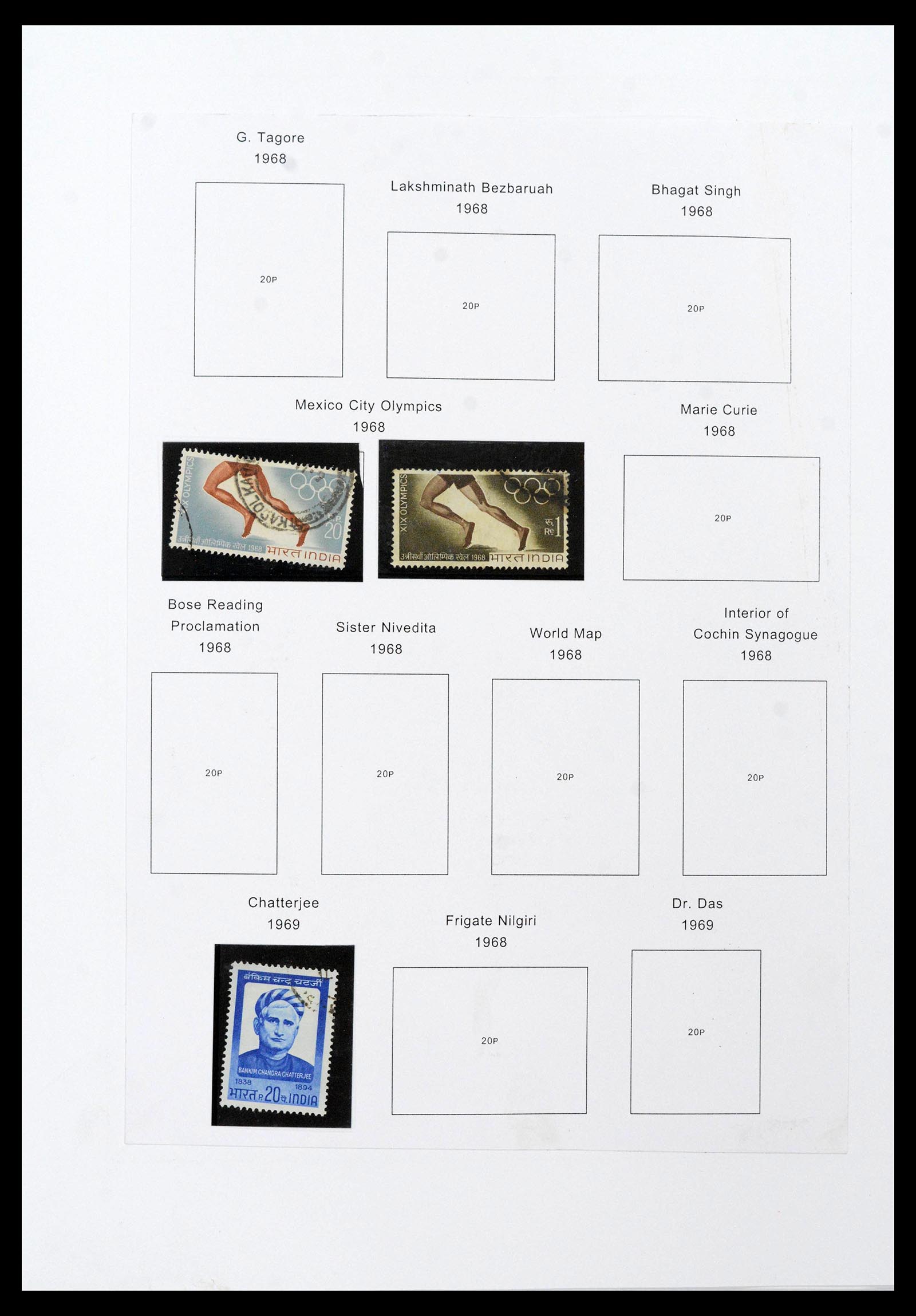 39379 0081 - Stamp collection 39379 India and States 1854-1968.