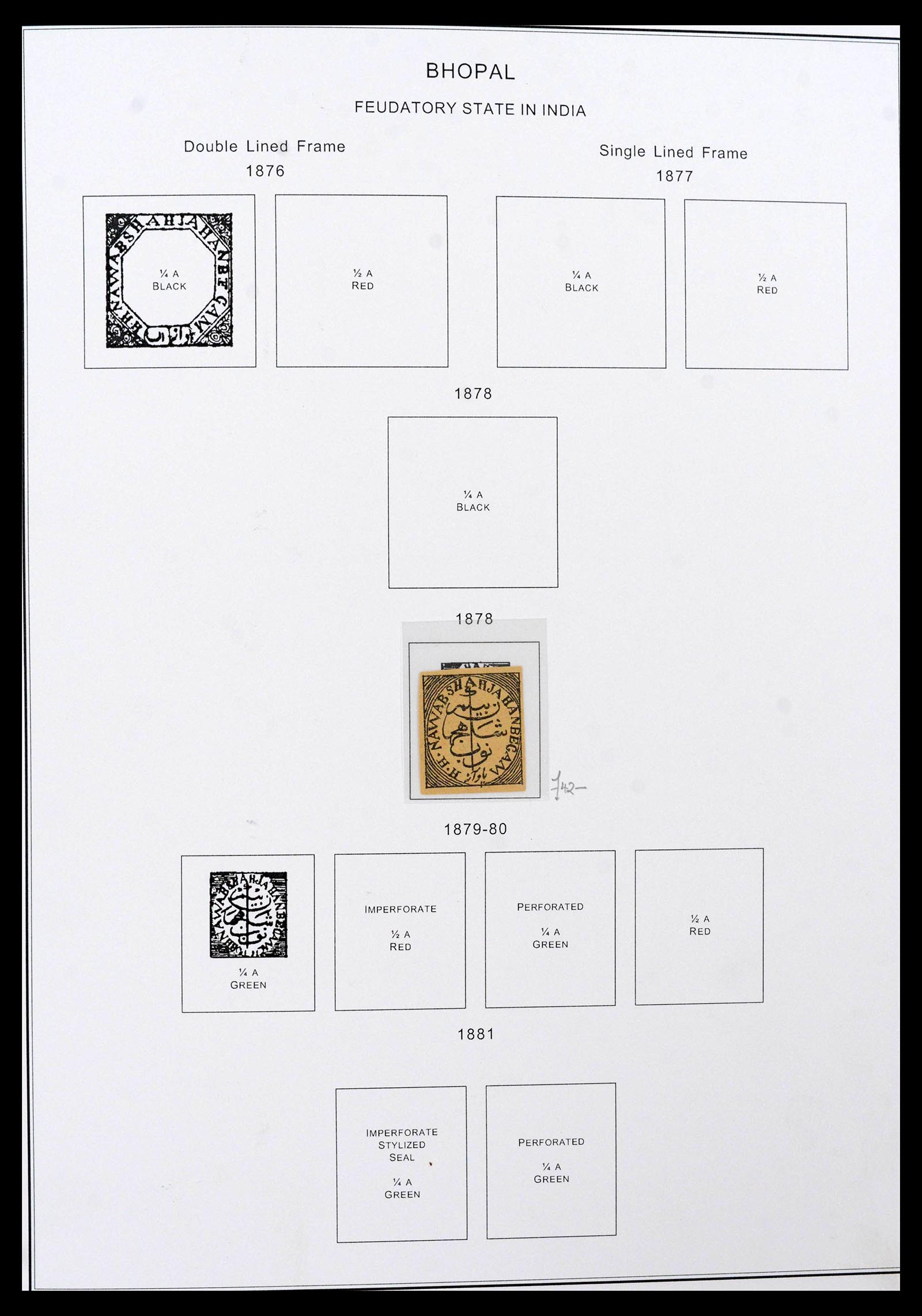 39379 0089 - Stamp collection 39379 India and States 1854-1968.