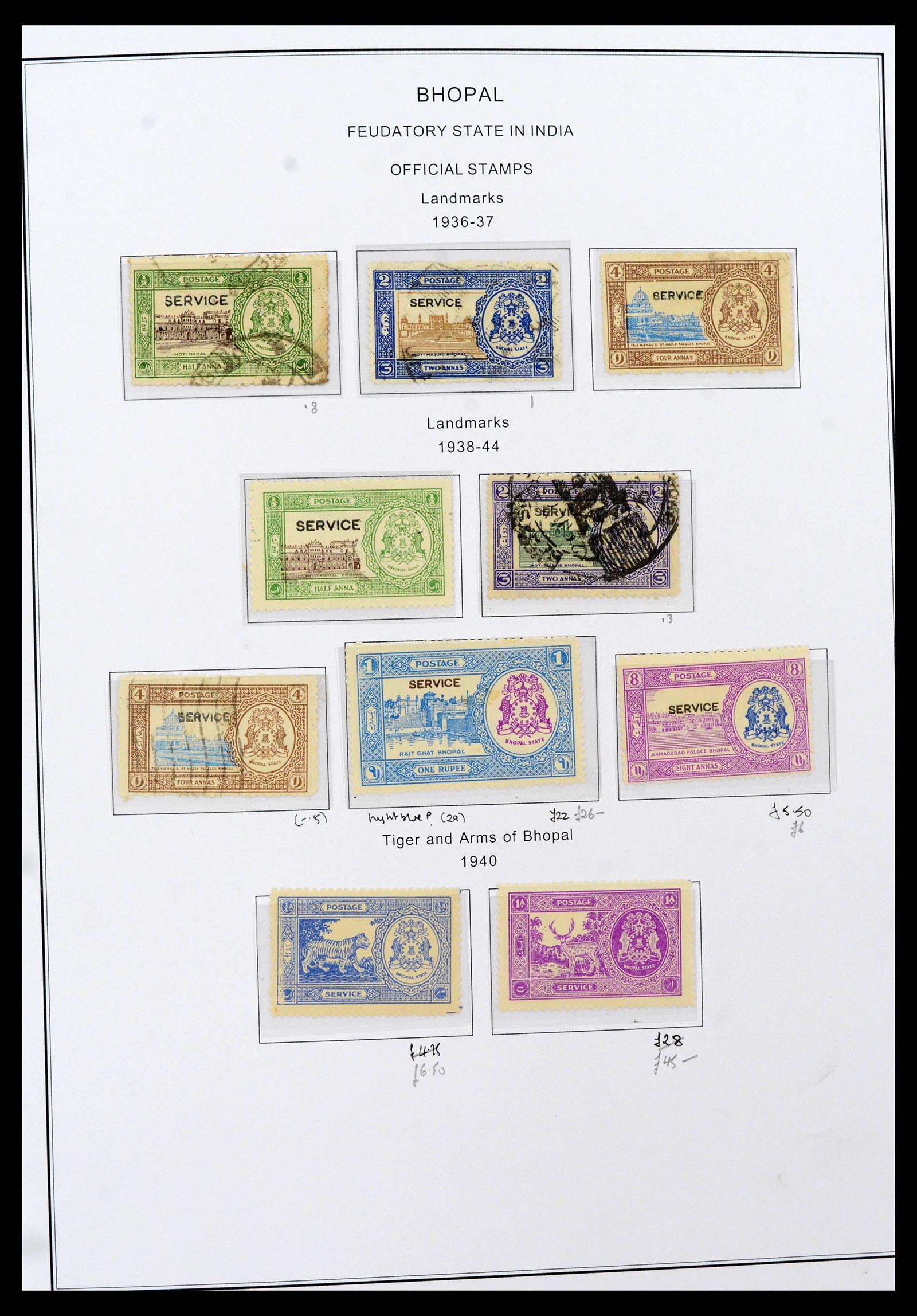 39379 0092 - Stamp collection 39379 India and States 1854-1968.